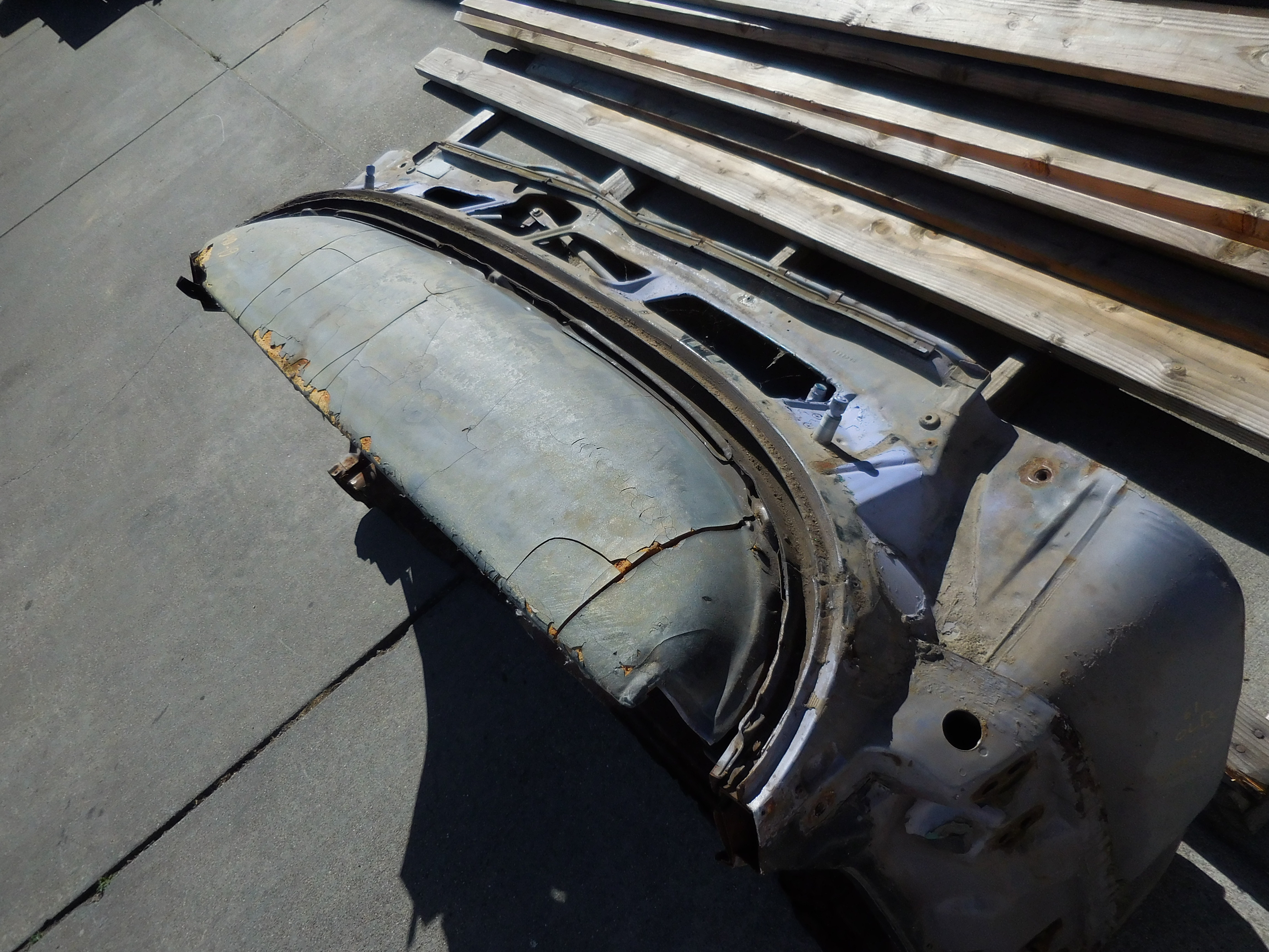 1961, Oldsmobile, Full, Size, Cowl, Section, and, Firewall, Cut,