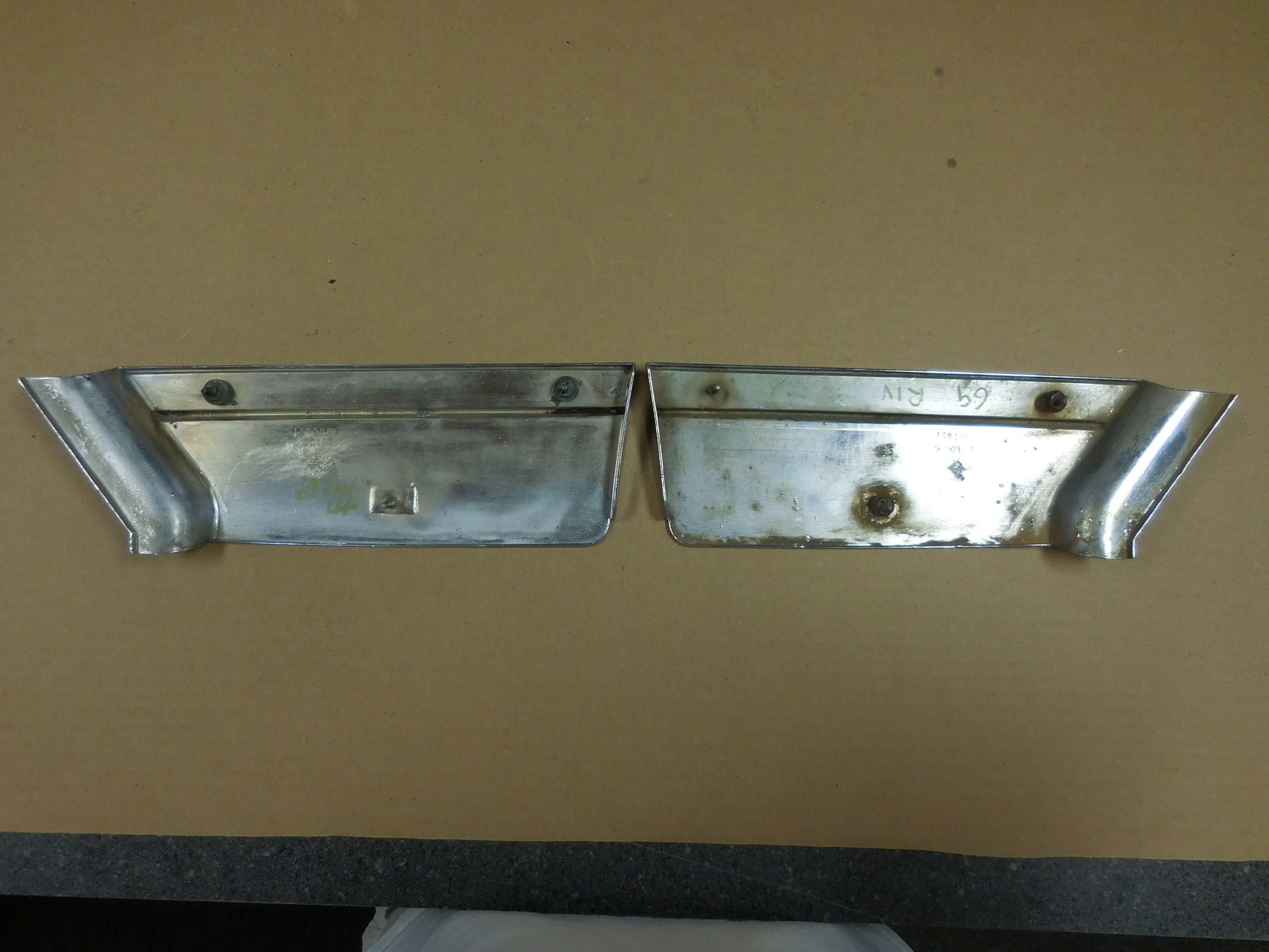 1969, Buick, Rivera, Left, and, Right, Lower, Fender, Moldings,
