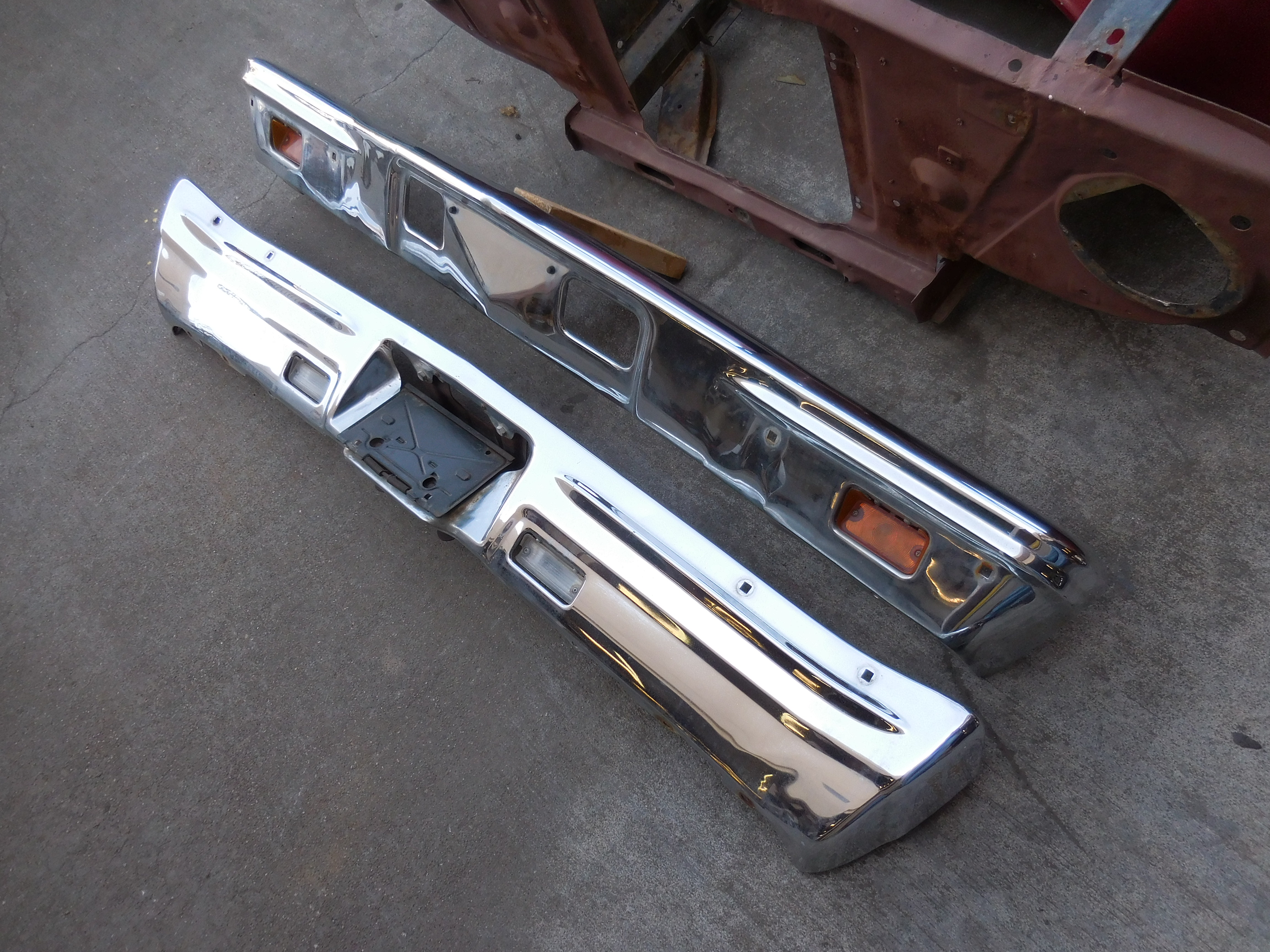 1968, Chevelle, Front, and, Rear, Bumper, Driver, Quality,