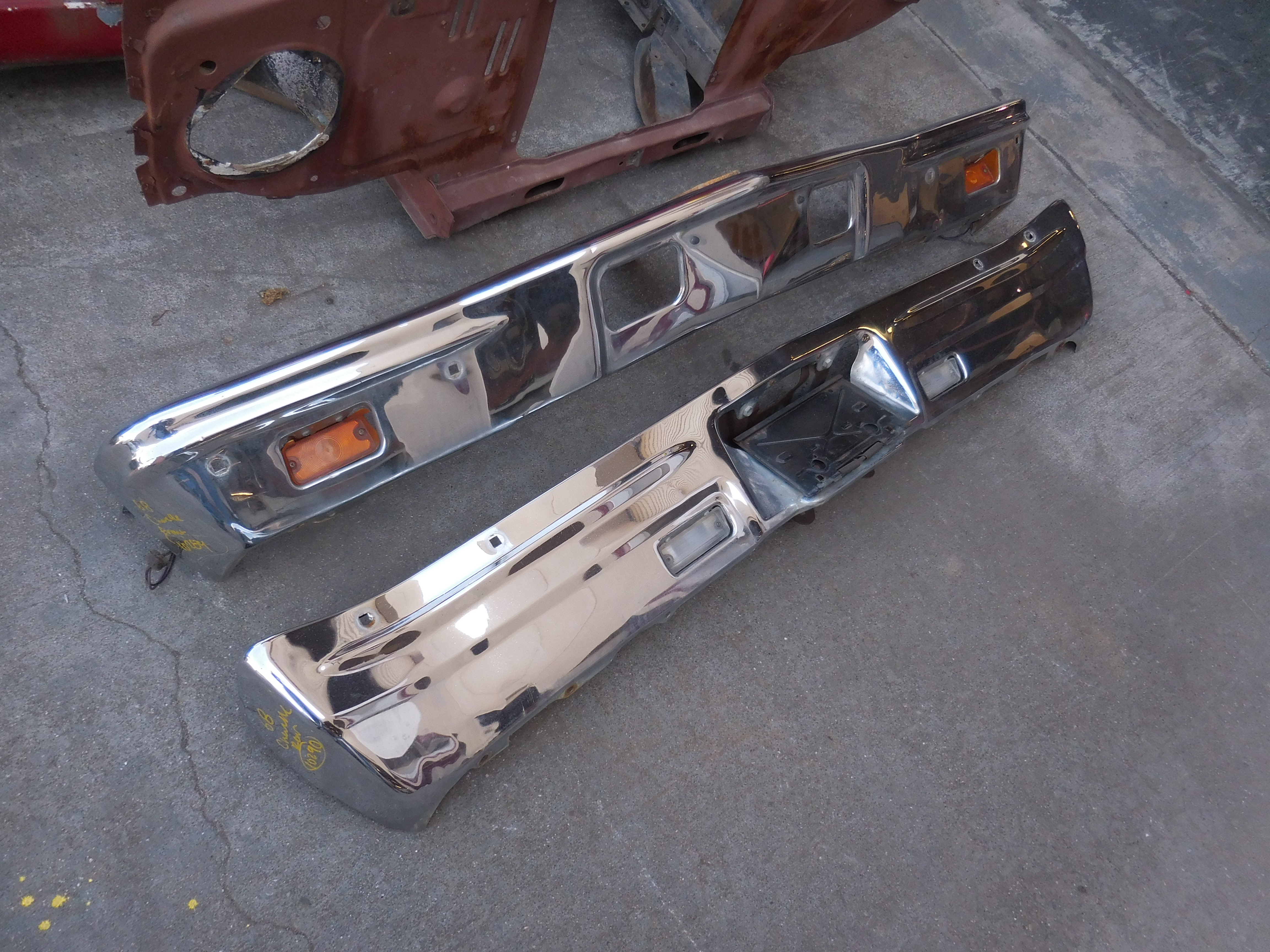 1968, Chevelle, Front, and, Rear, Bumper, Driver, Quality,