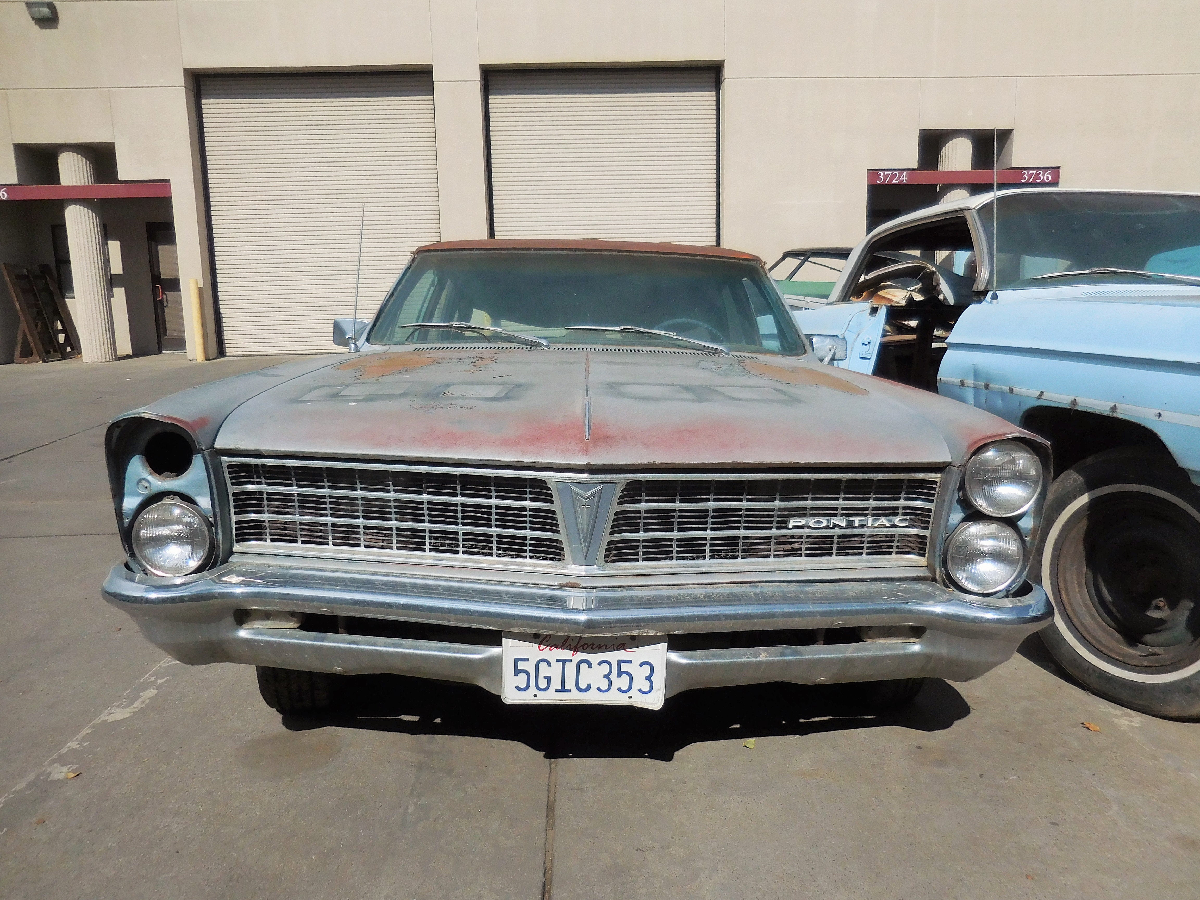 parts, car,1965, Pontiac, Tempest, 326, AT,bumper,front,hood,fender,glass,deck,lid,trim,roof,326,frame,suspension,front,rear,left,right,
