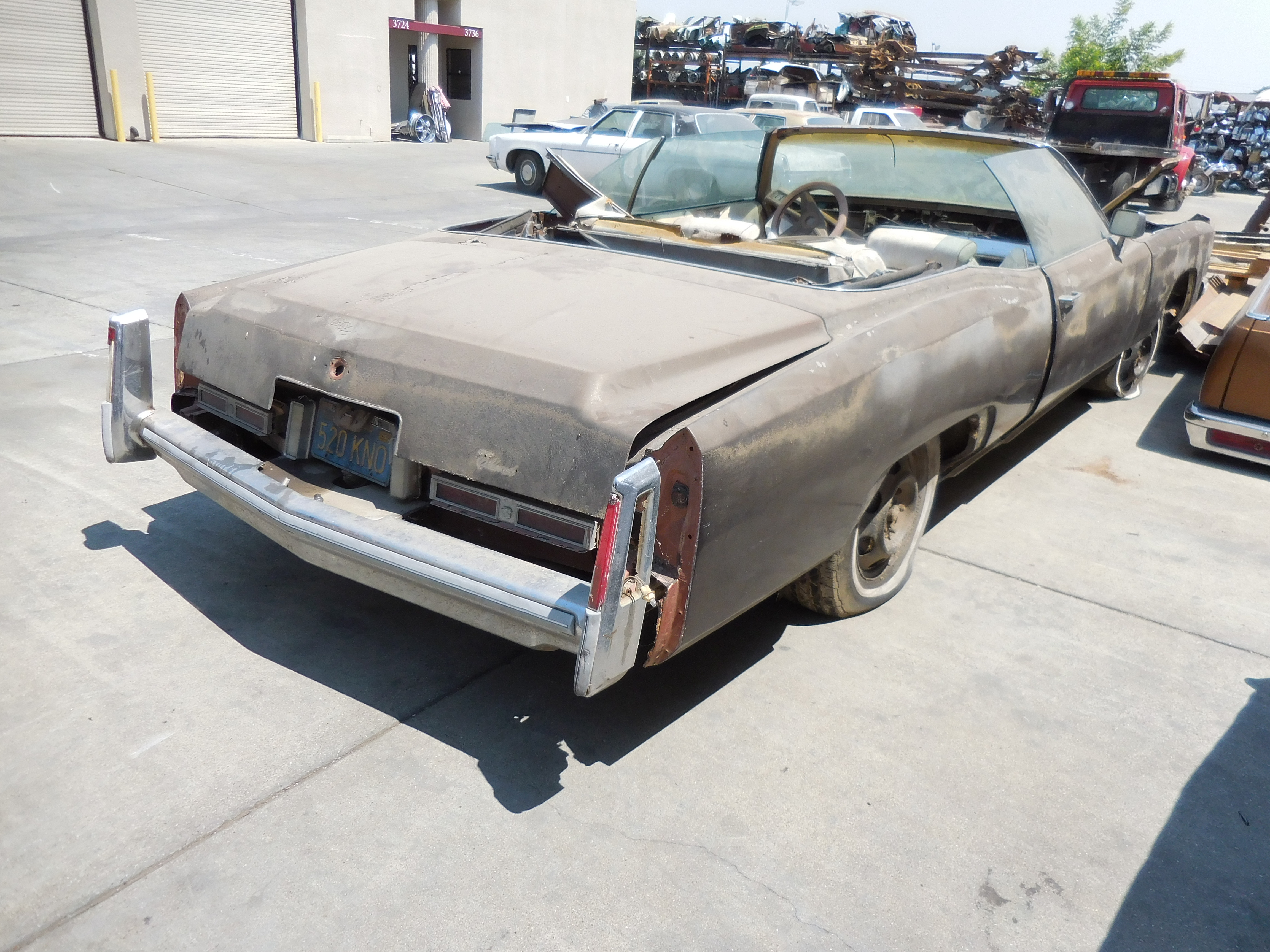 1974, Cadillac, Eldorado,quarter,panel,door,fender,convertible,top,frame,