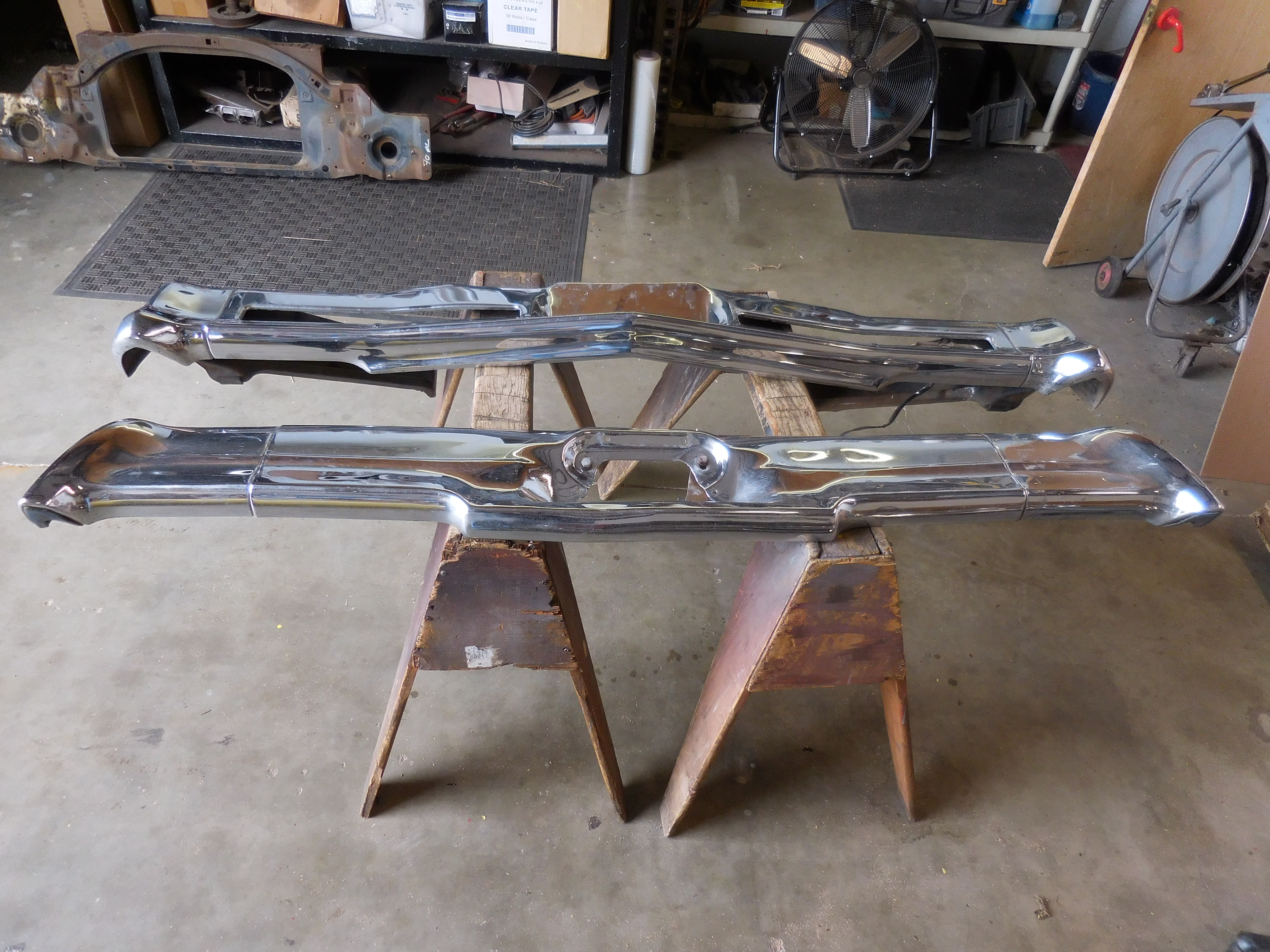 1967, Chevrolet, Front, and, Rear, Bumper, Cores,