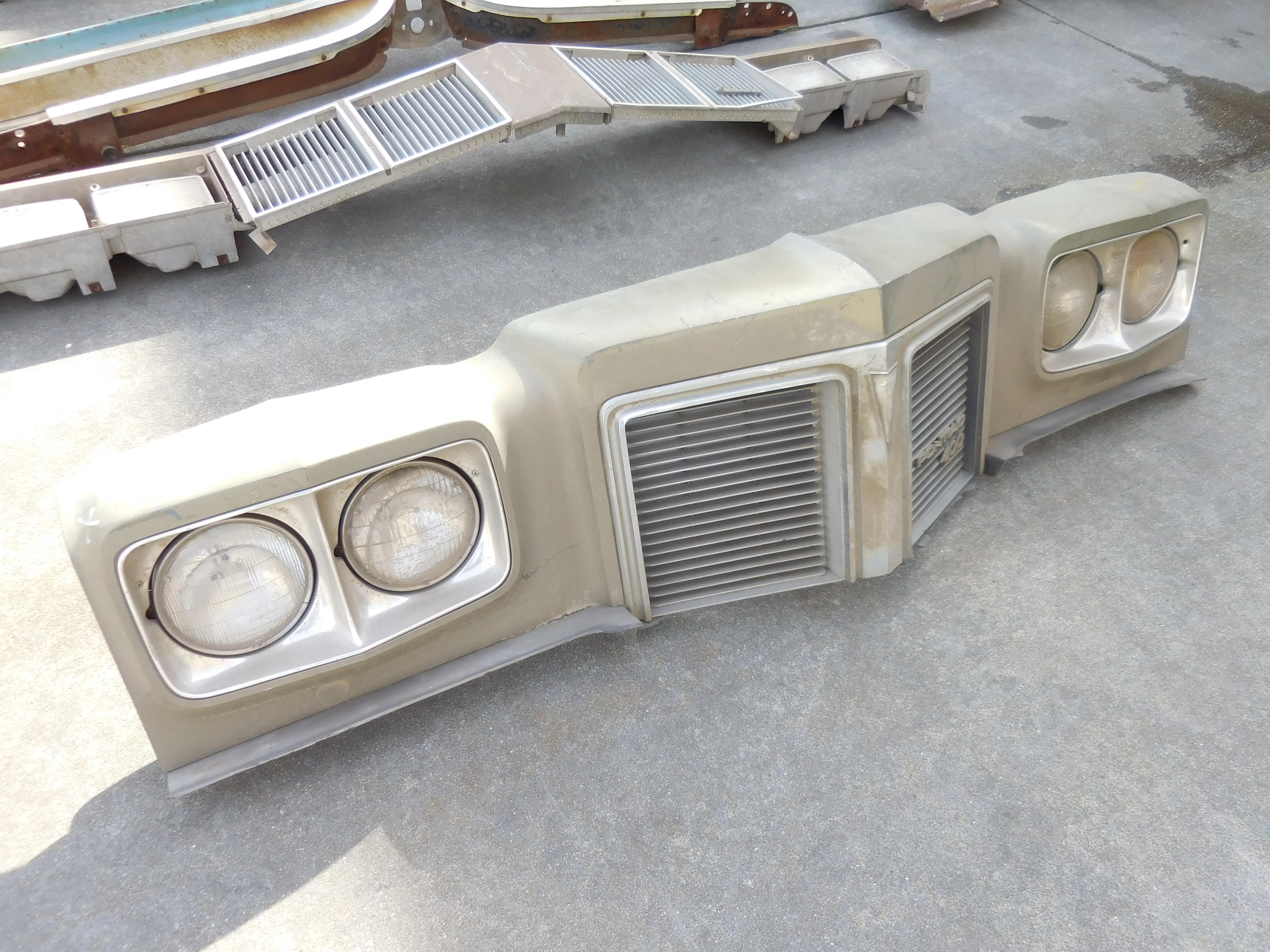 1972 Pontiac Catalina Header Panel Grill Headlight Bezels