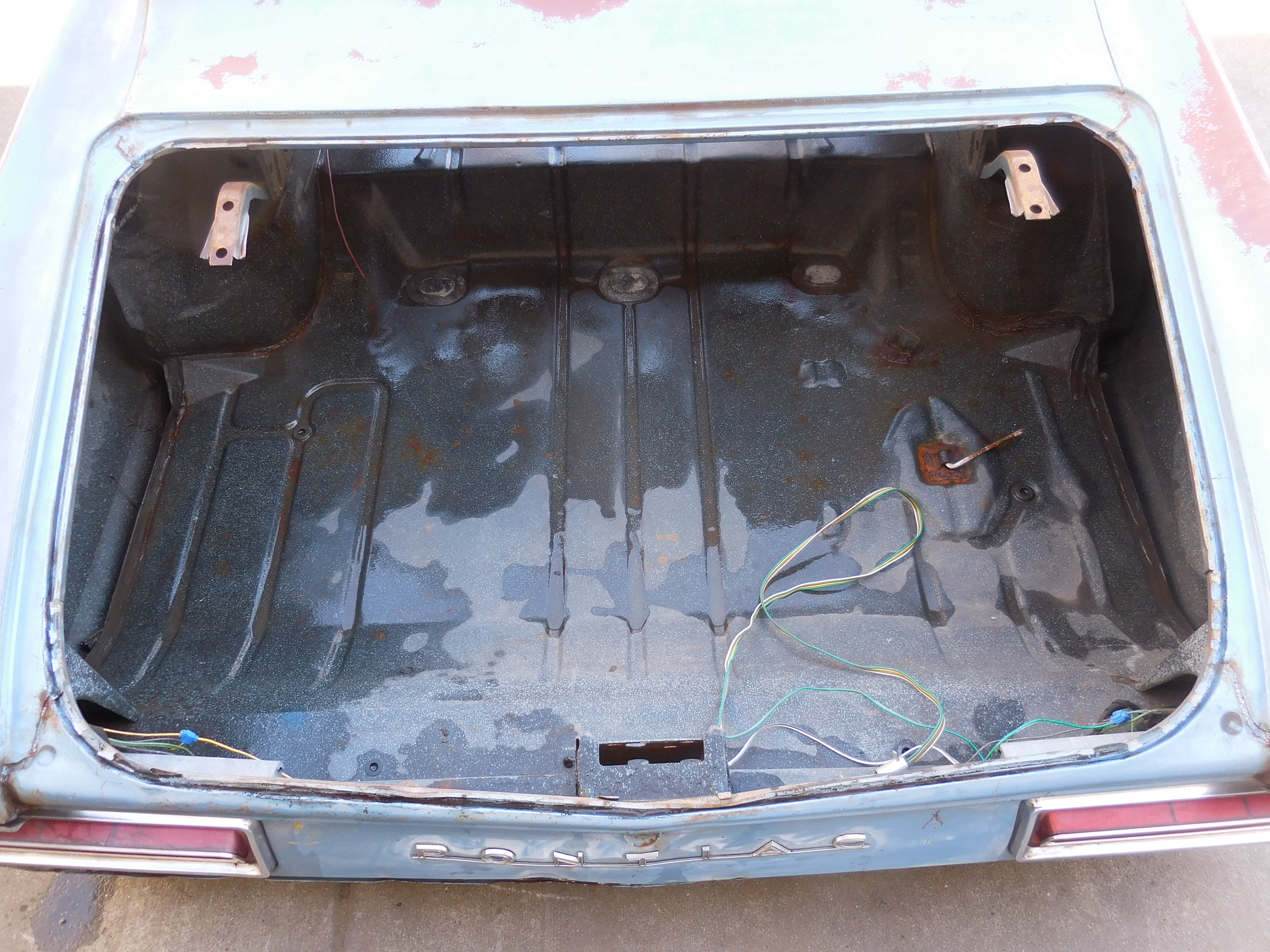 1967, Pontiac, Lemans, 4, Door, Rear, Clip,tail,panel,quarter,shelf,package,tray,trunk,floor,