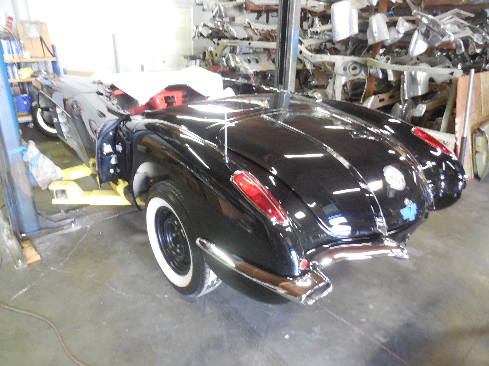 1958, Corvette, Restoration, in, Progress,