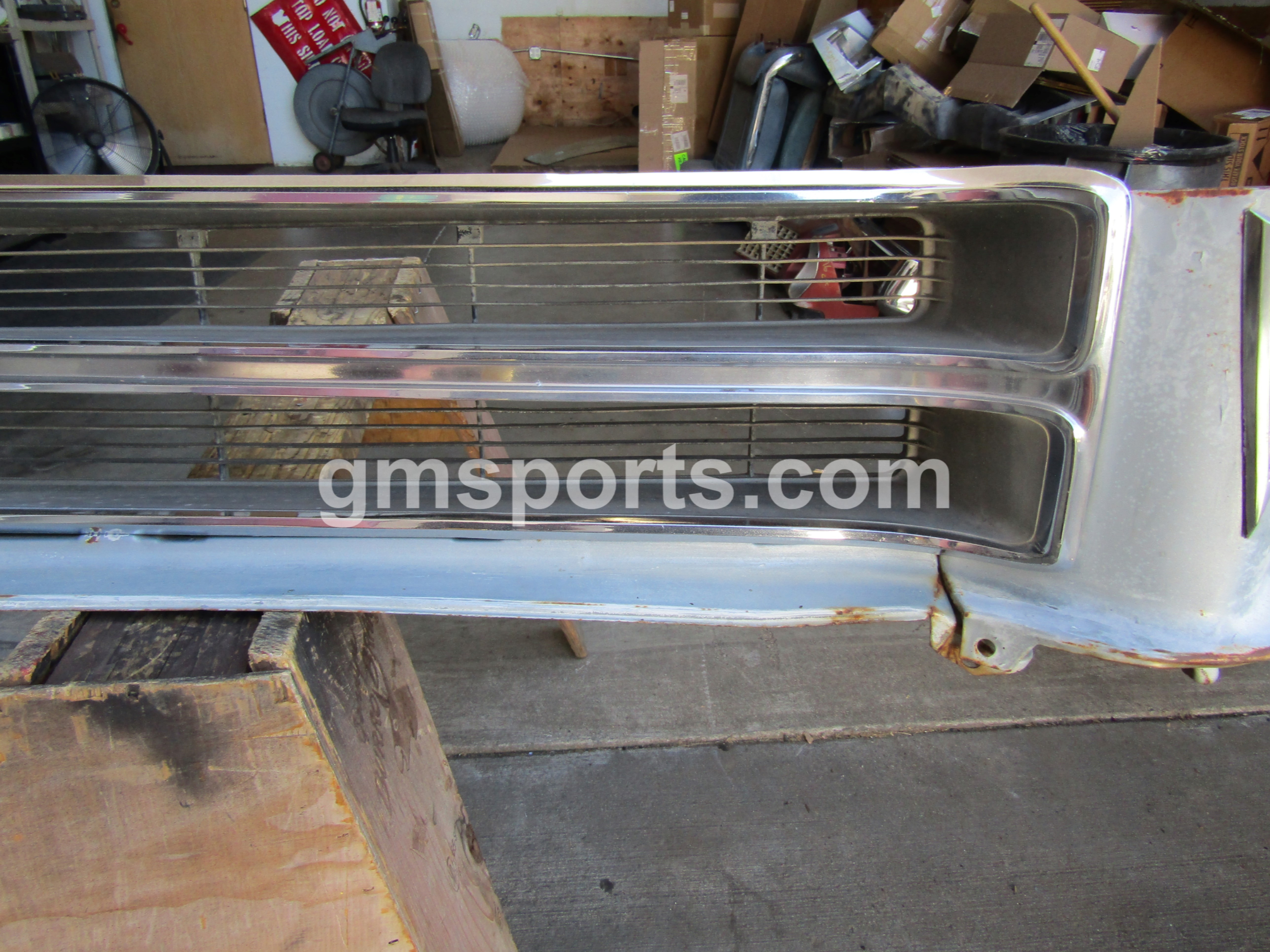 1965, Pontiac, Bonneville, Header, Panel, Assembly, with, Left, and, Right, Grills,grill,