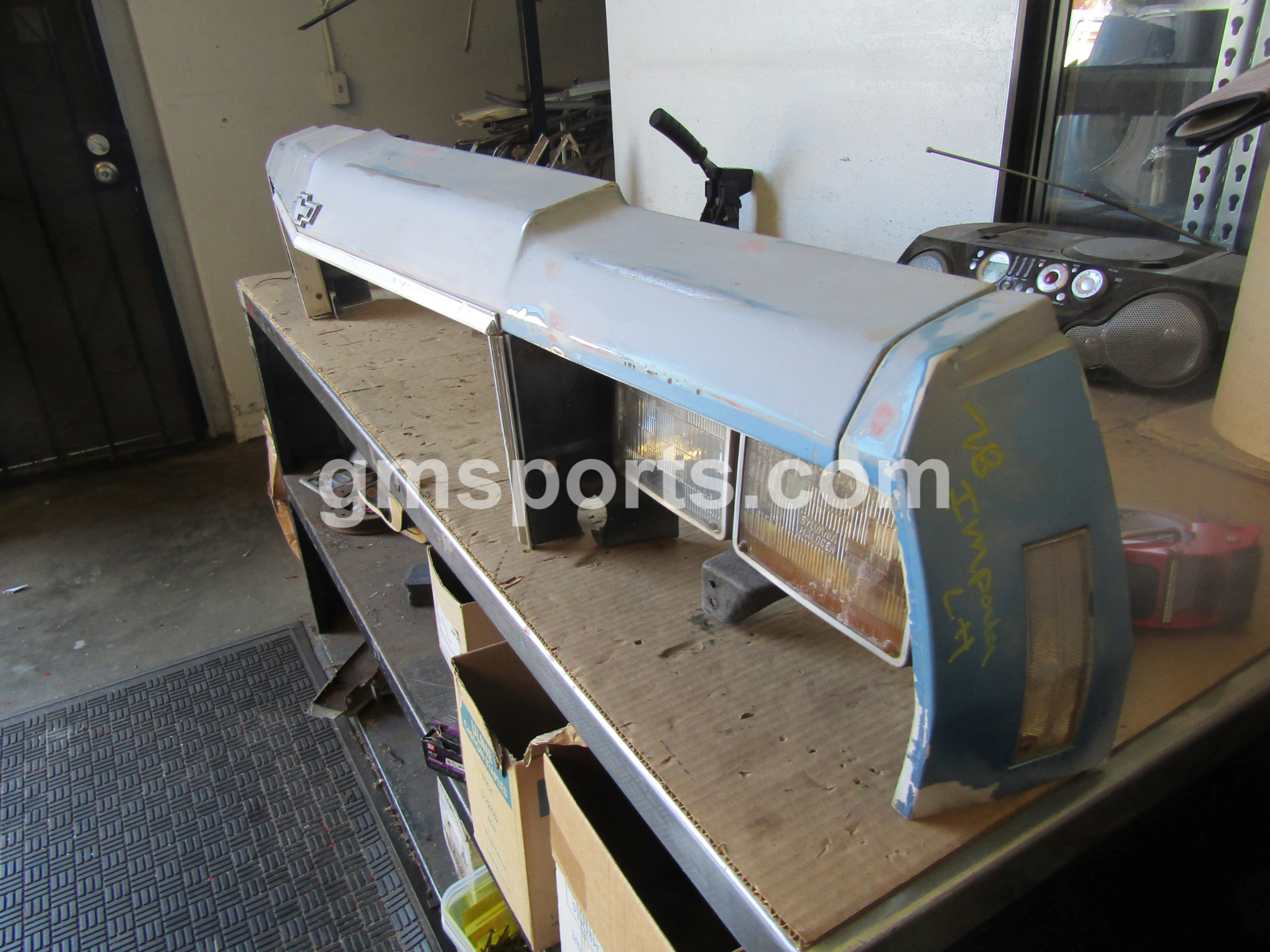 1977 1978 Chevrolet Impala Header Panel with Fender Extensions