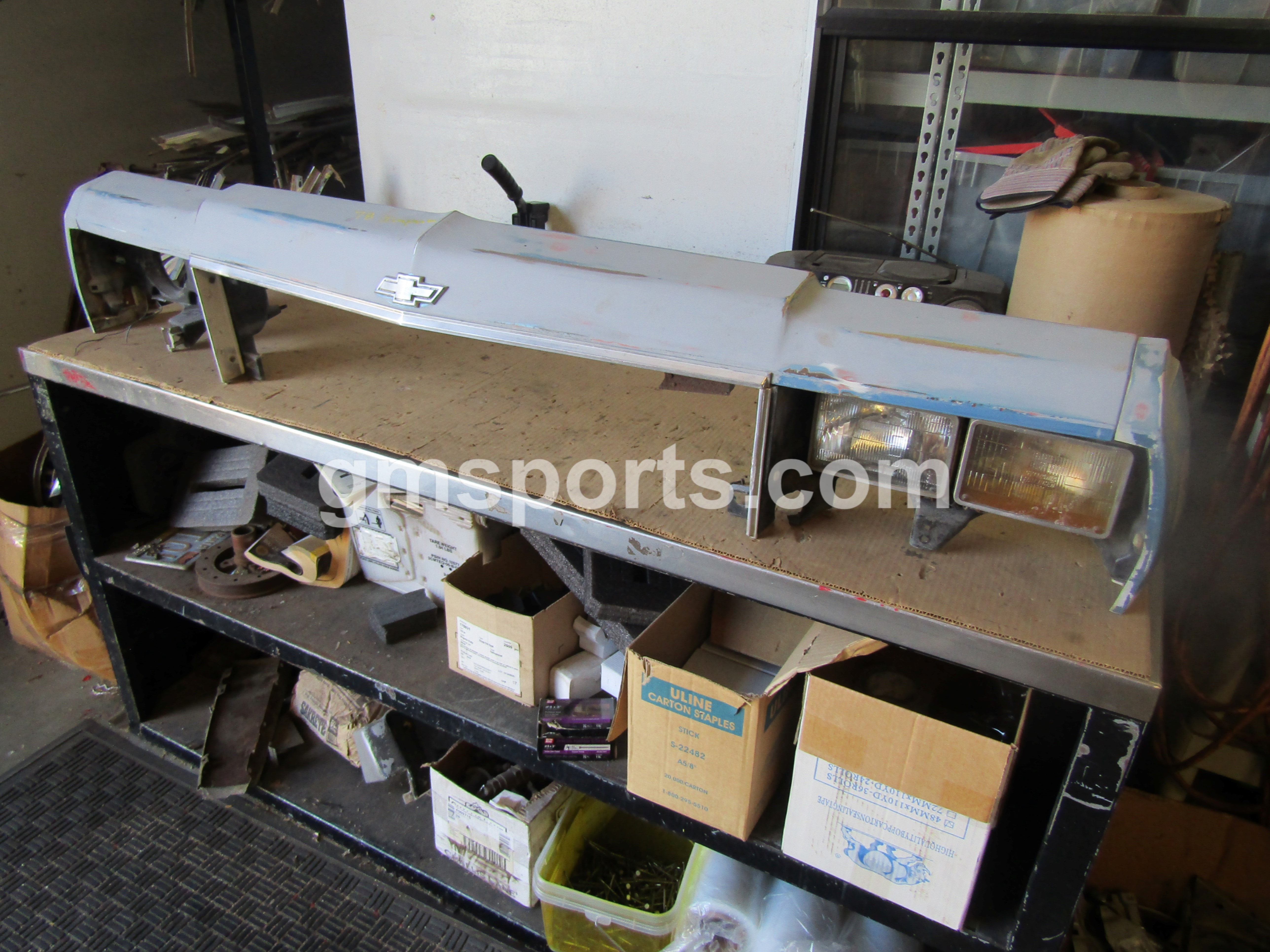 1977 1978 Chevrolet Impala Header Panel with Fender Extensions