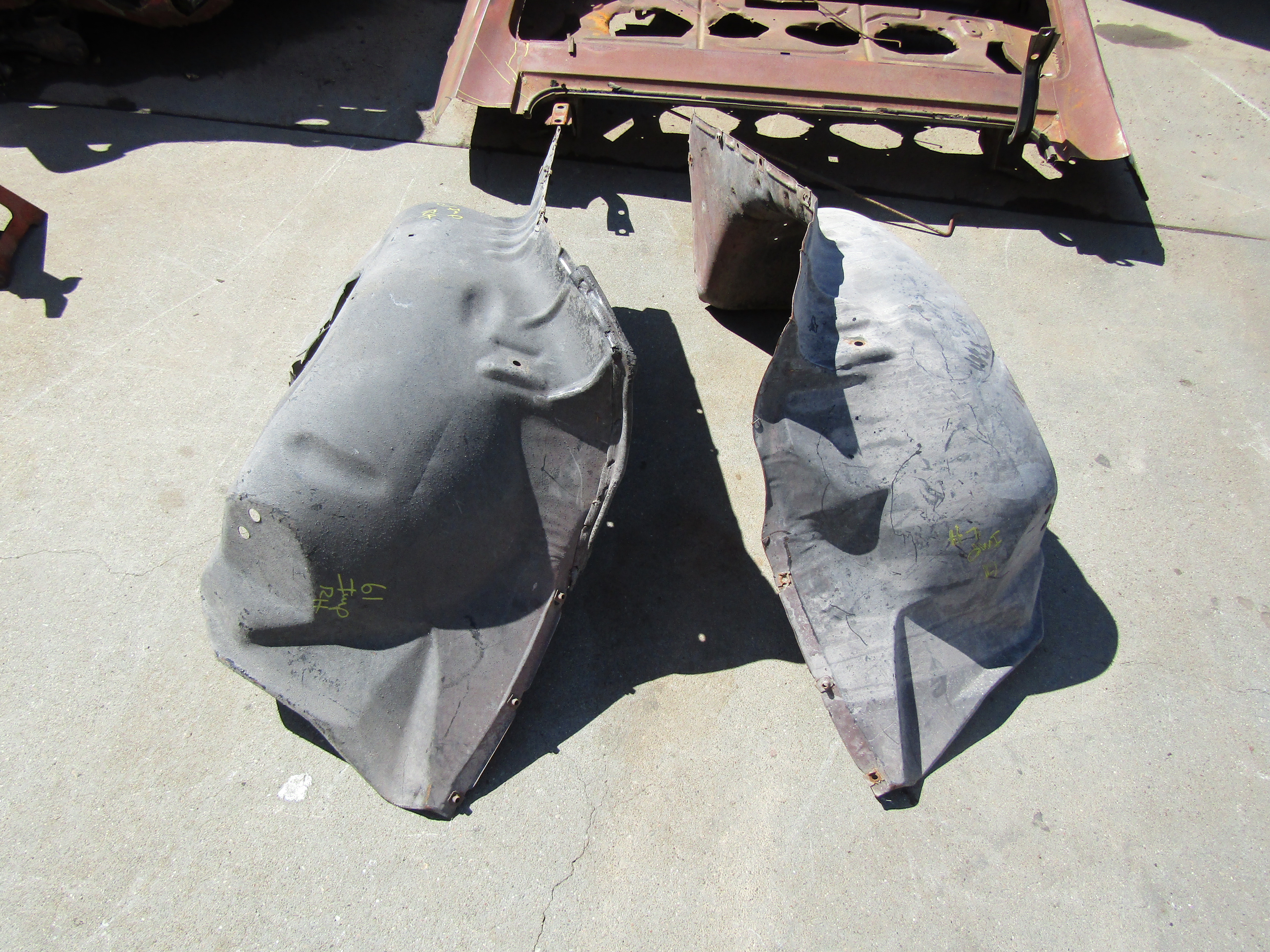 1961, Chevrolet, Impala, Left, and, Right, Inner, Fender,