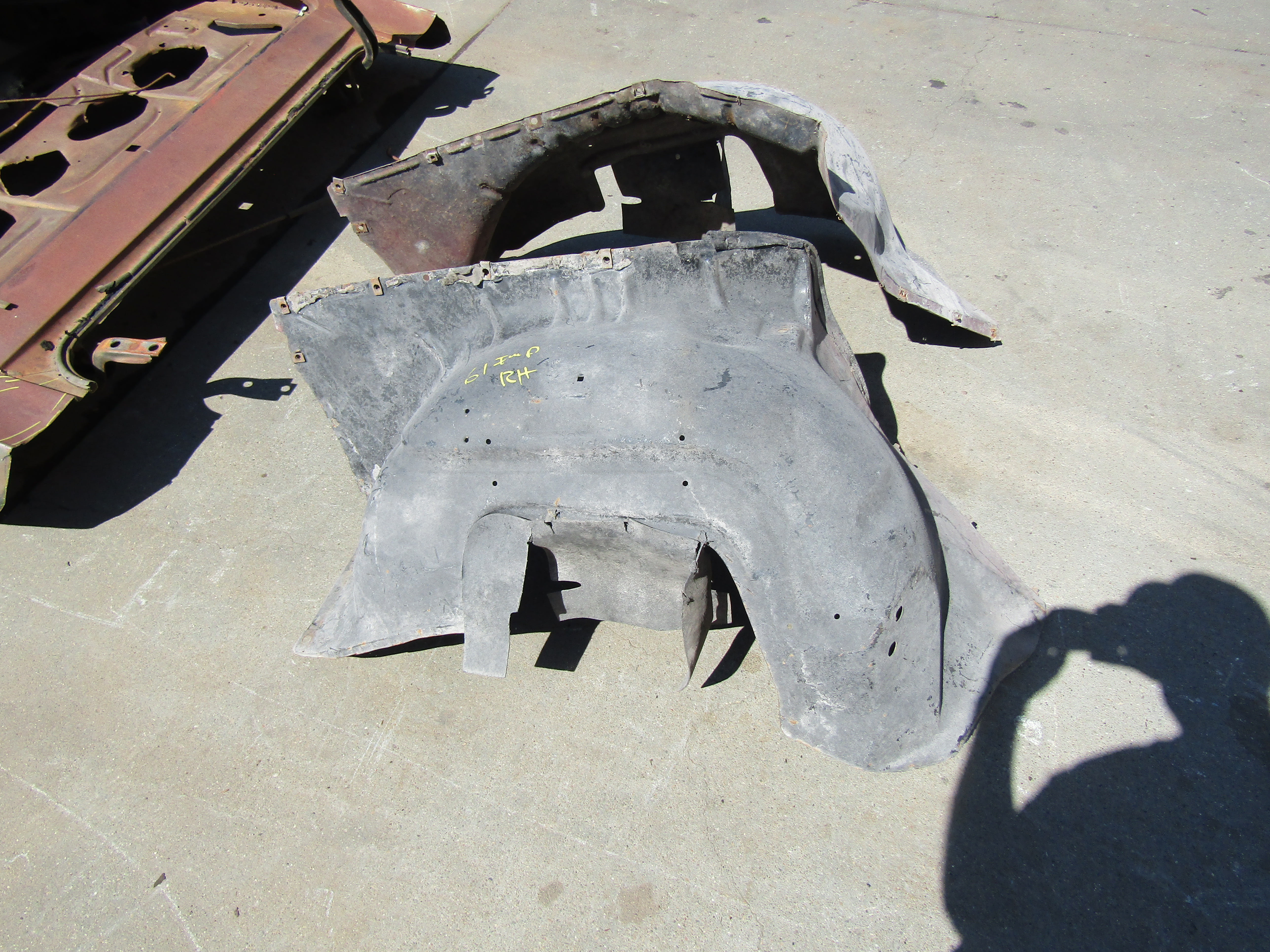1961, Chevrolet, Impala, Left, and, Right, Inner, Fender,
