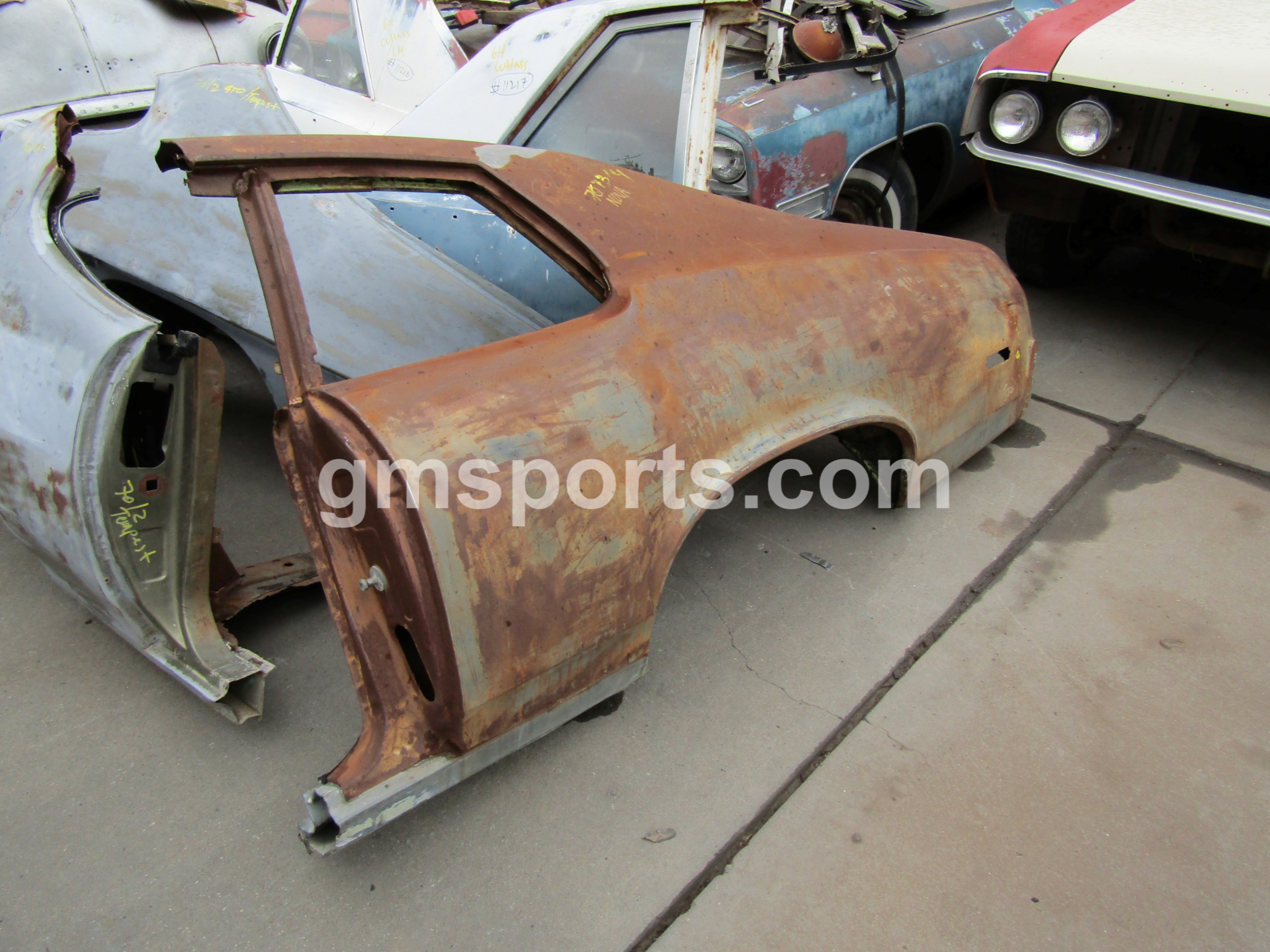 1973, 1974, Chevrolet, Nova, 2, Door, Sedan, left, Quarter, Panel,