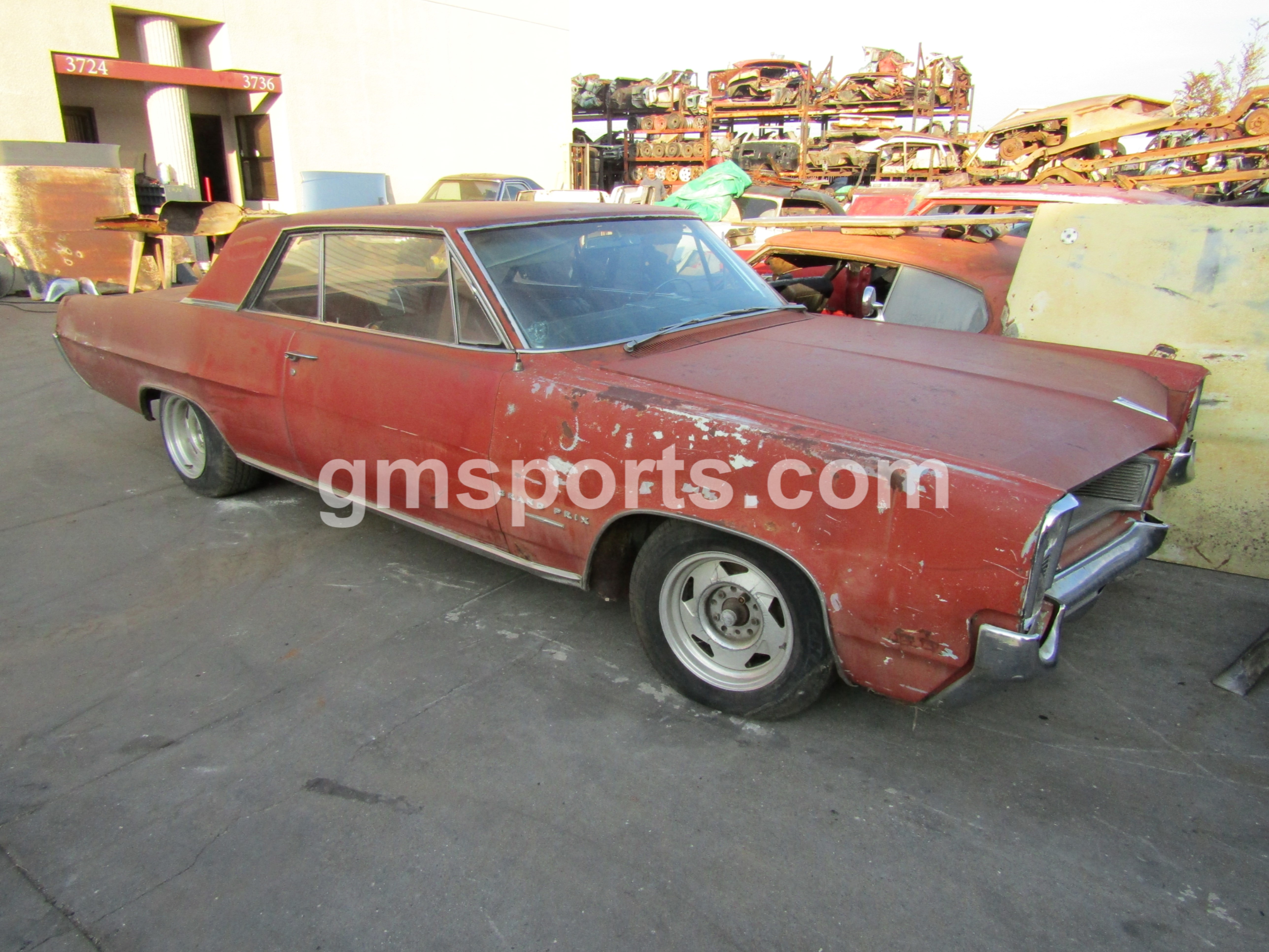 1964, Pontiac, Grand, Prix,hood,front,rear,left,right,fender,bumper,door,455,roof,quarter,panel,frame,deck,lid,trunk,suspension,bucket,seats,upper,lower,dash,console,floor,