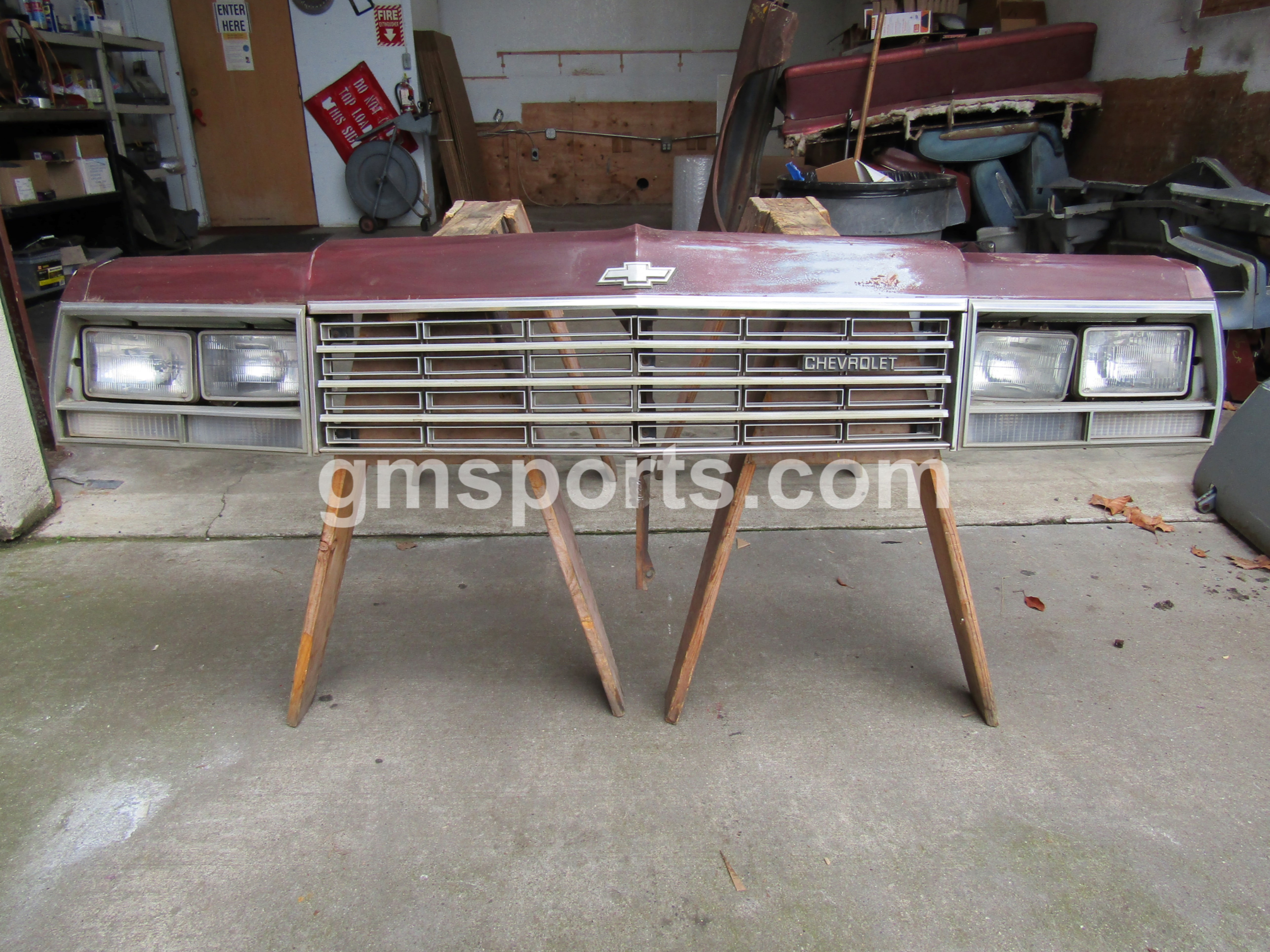 1978, Chevrolet, Impala, Header, Panel, Assembly,header panel, grill, headlight bezels, park lamps, extensions, headlights,.