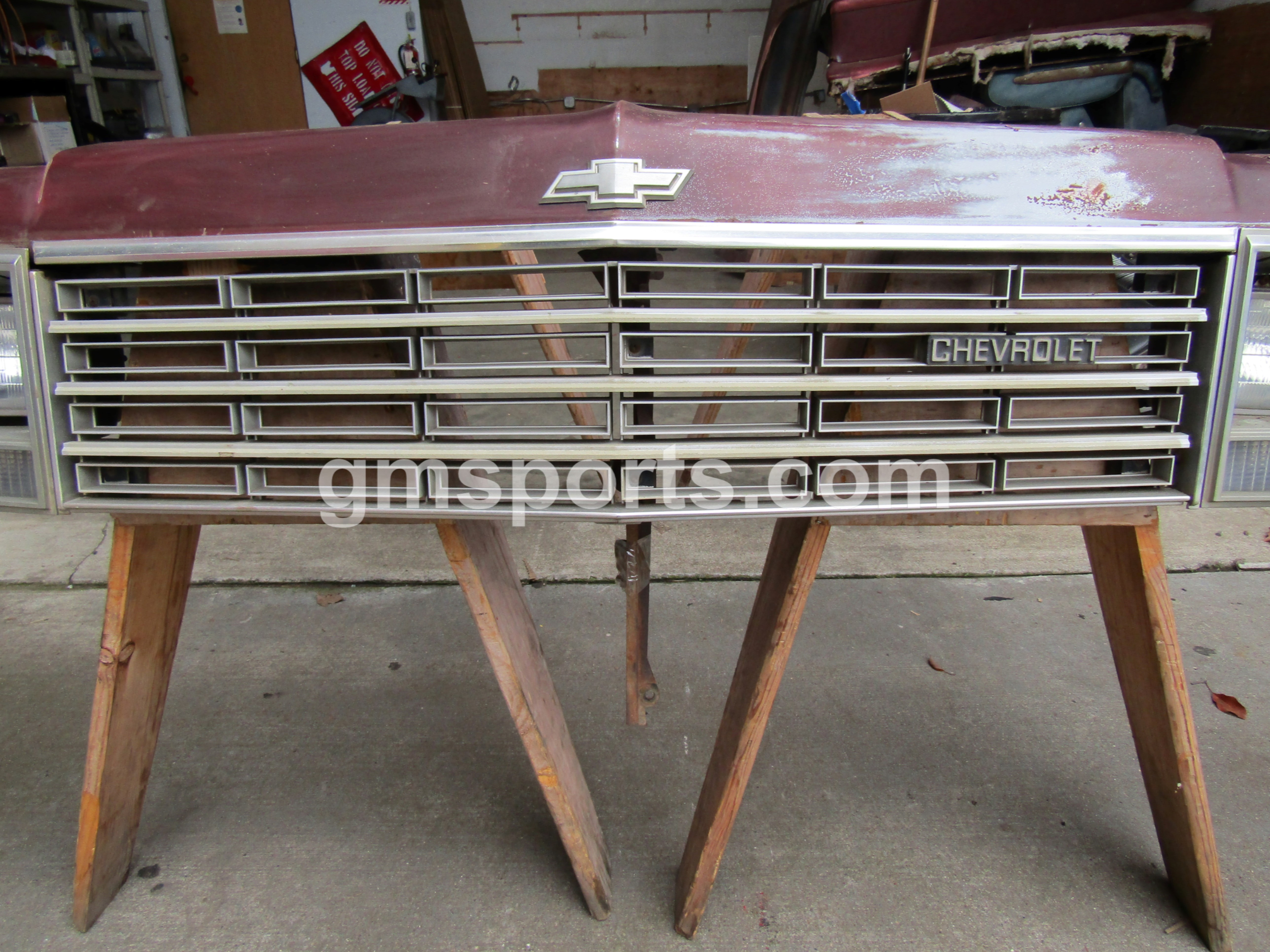 1978, Chevrolet, Impala, Header, Panel, Assembly,header panel, grill, headlight bezels, park lamps, extensions, headlights,.