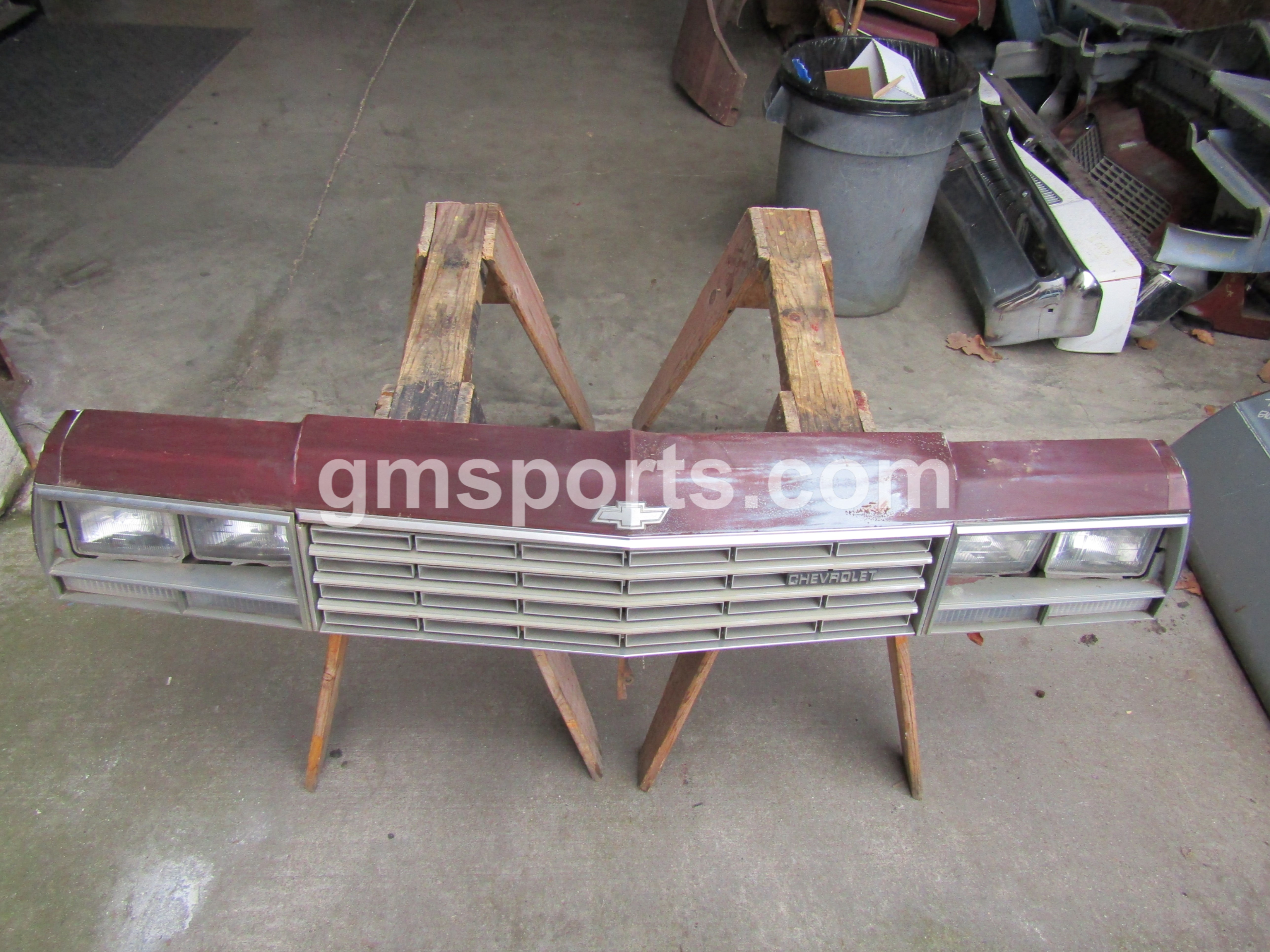 1978, Chevrolet, Impala, Header, Panel, Assembly,header panel, grill, headlight bezels, park lamps, extensions, headlights,.