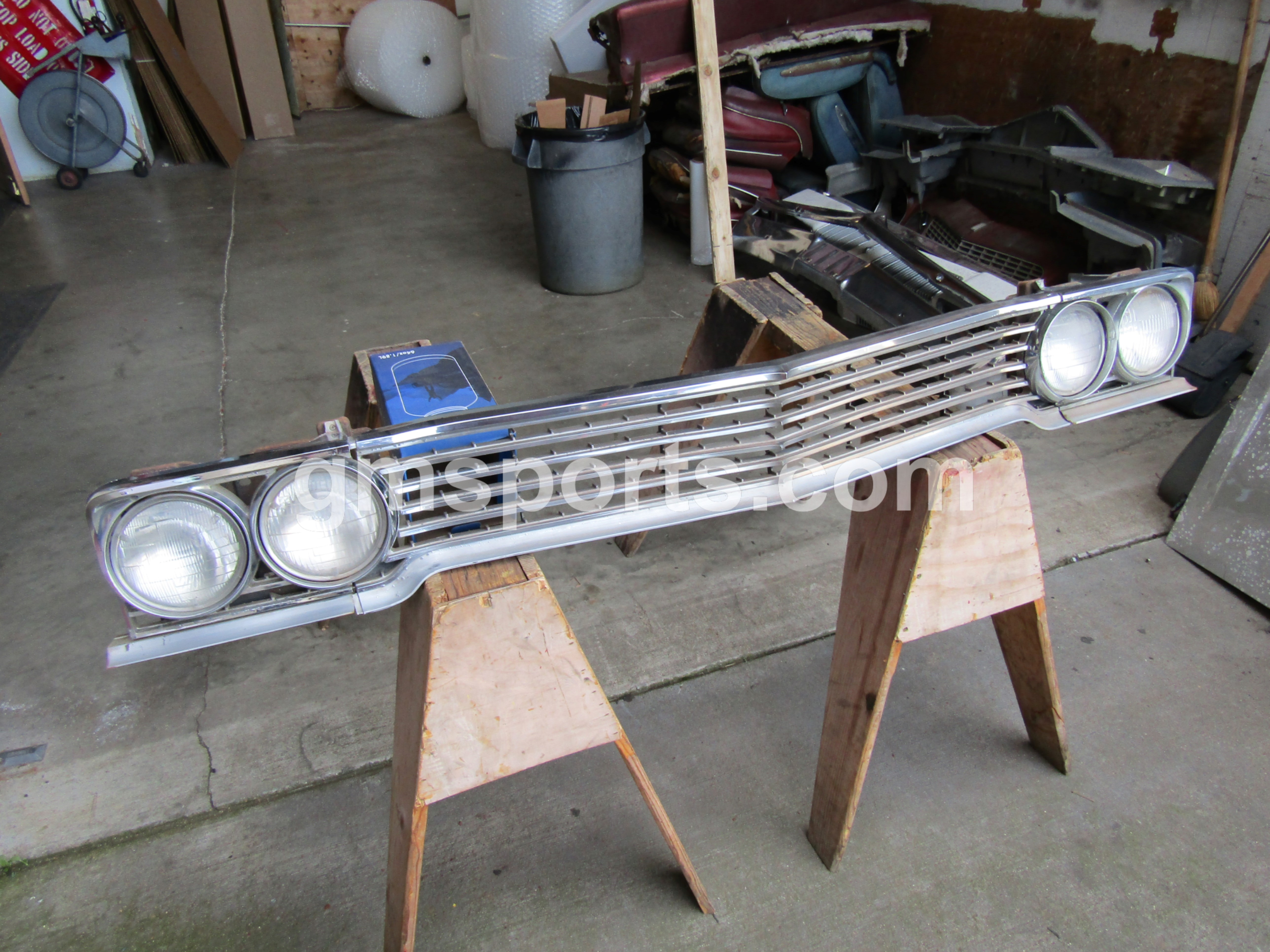 1965, Buick, Skylark, Grill, and, Headlight,head,light, Bezel,right,left,