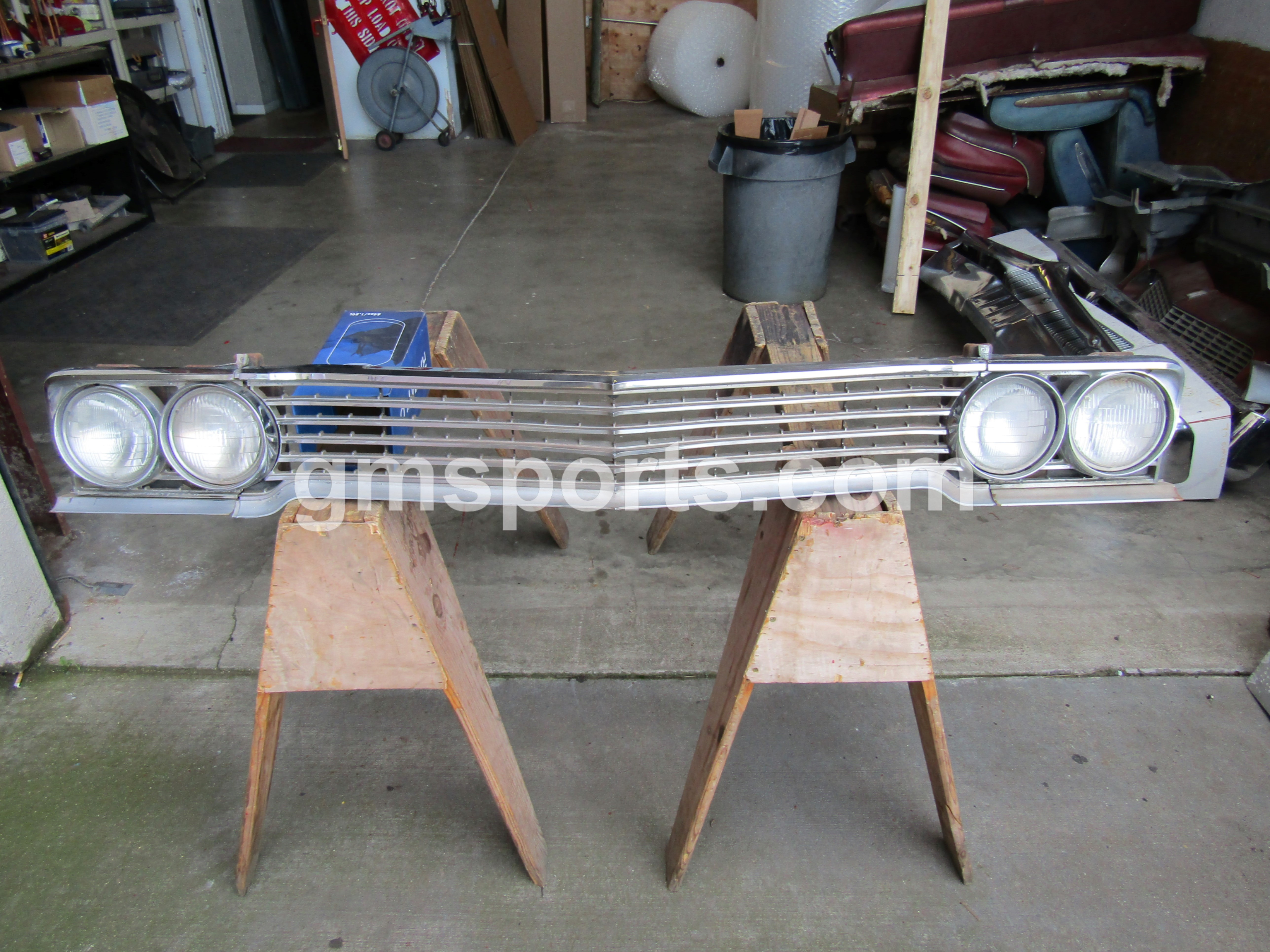 1965, Buick, Skylark, Grill, and, Headlight,head,light, Bezel,right,left,