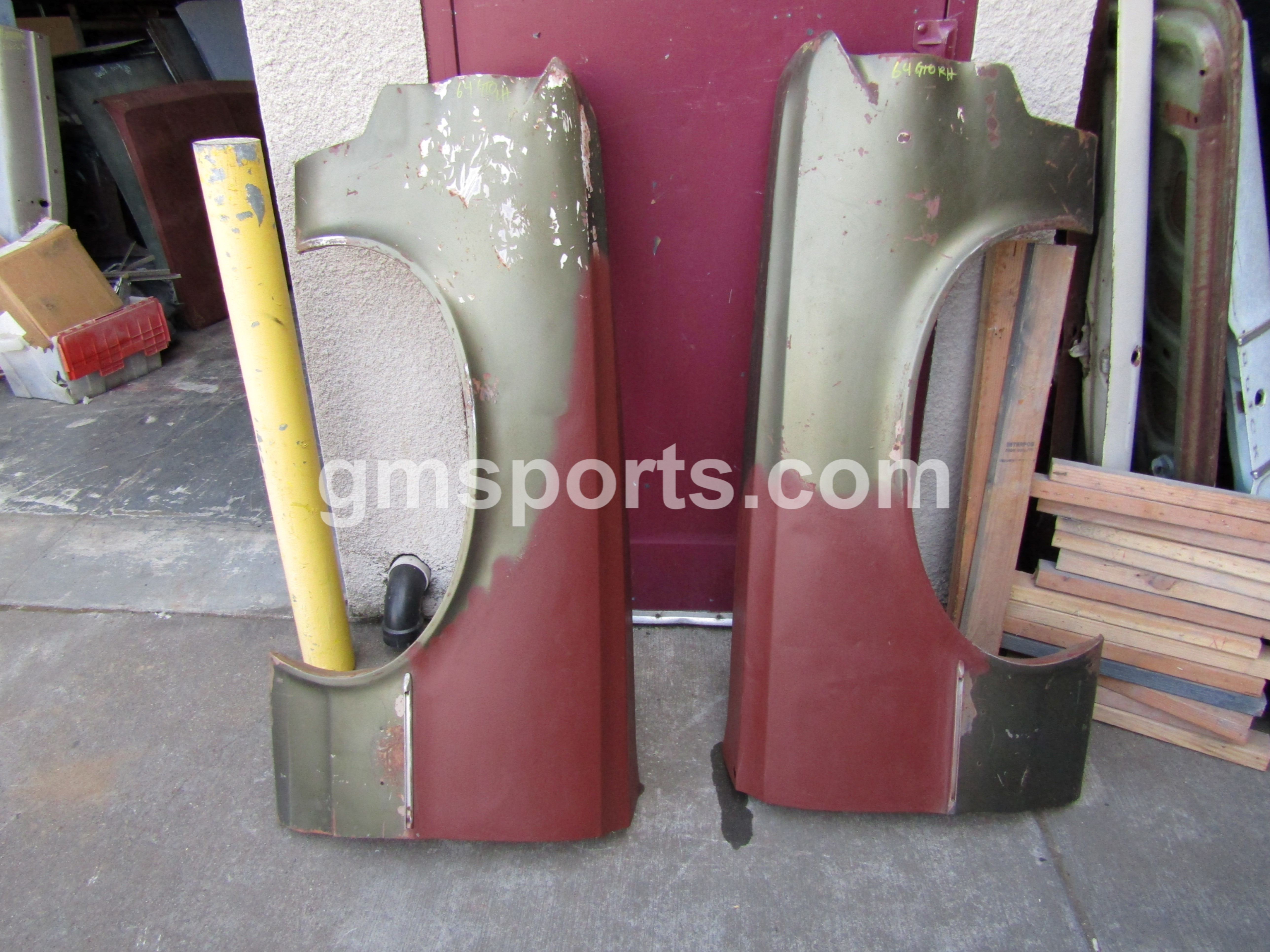 1964, Pontiac, GTO, Lemans, Left, and, Right, Fender,