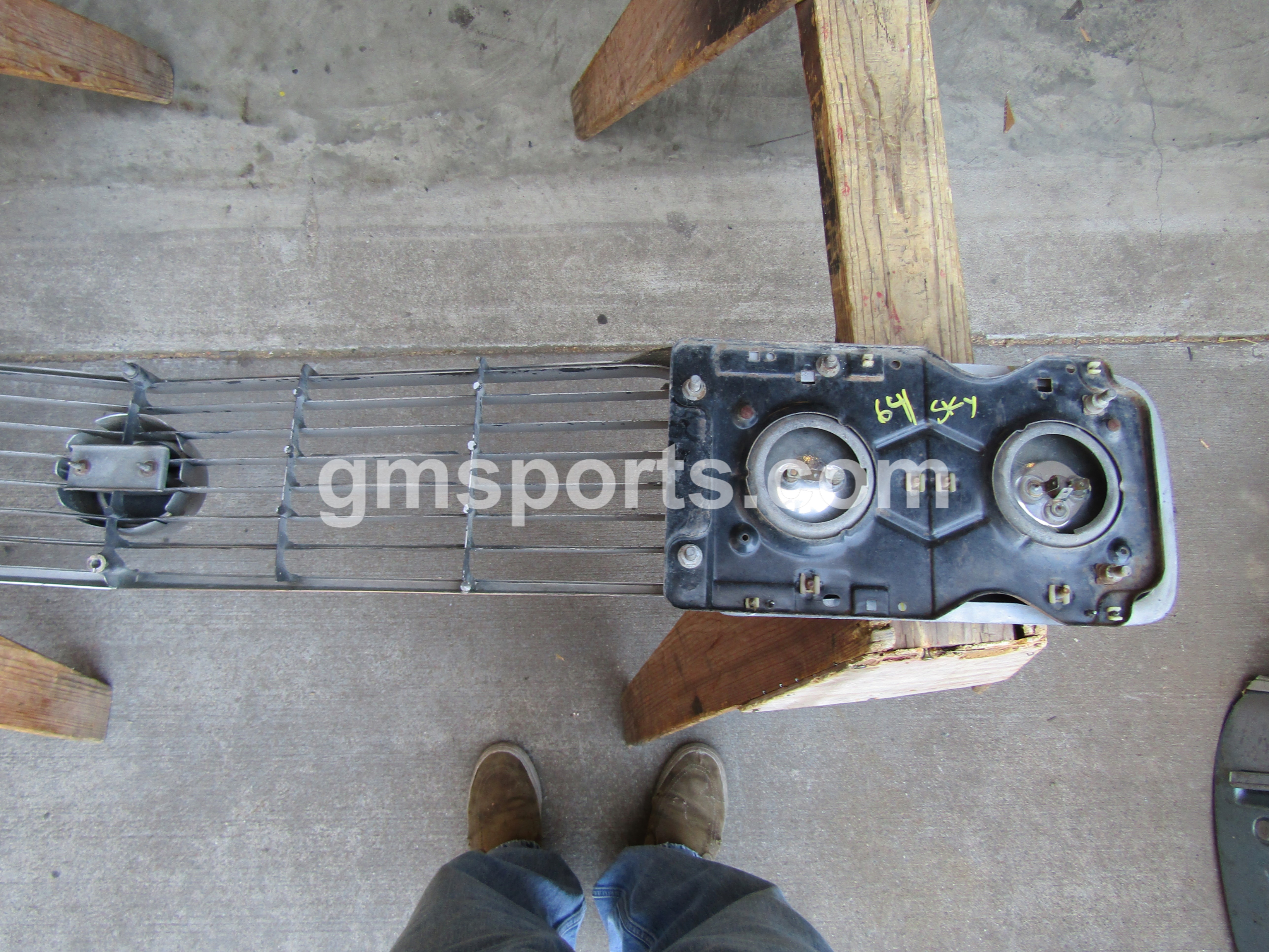 1964, Buick, Skylark, Grill, and, Left, Right,Headlight, Bezel, Assembly,