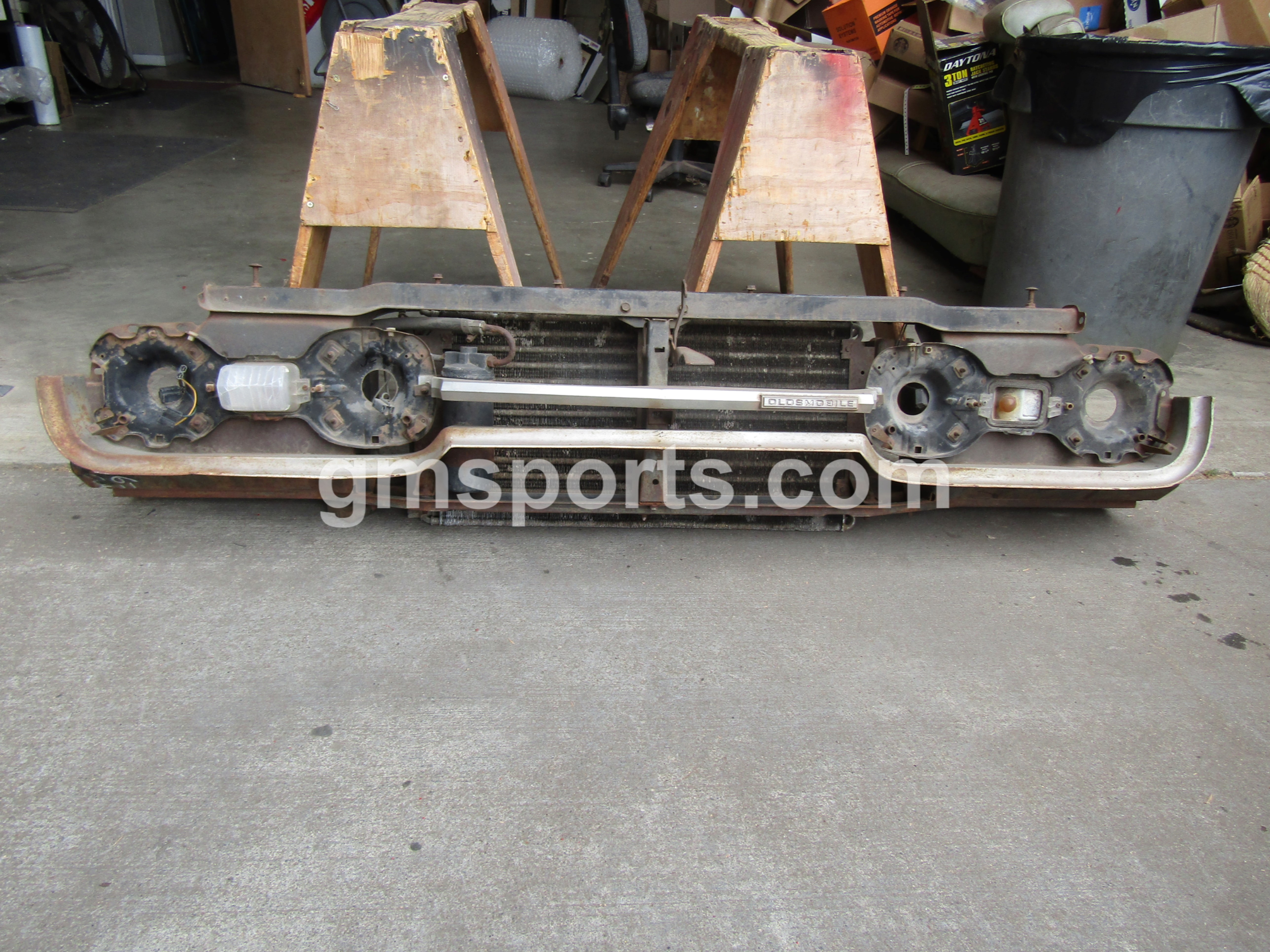1967, Oldsmobile, Cutlass, Radiator, Support,headlight bracket, valance,ac,