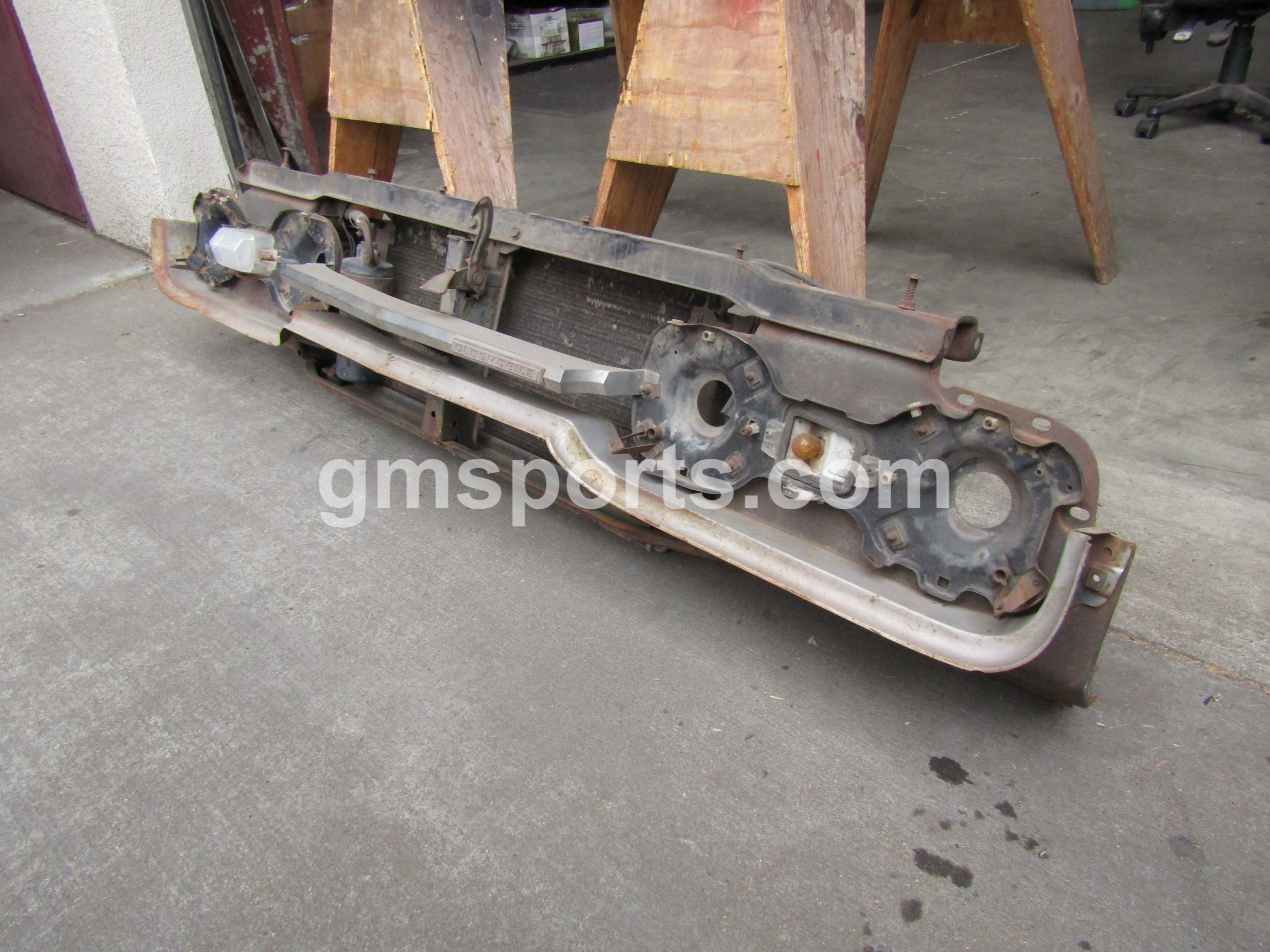 1967, Oldsmobile, Cutlass, Radiator, Support,headlight bracket, valance,ac,