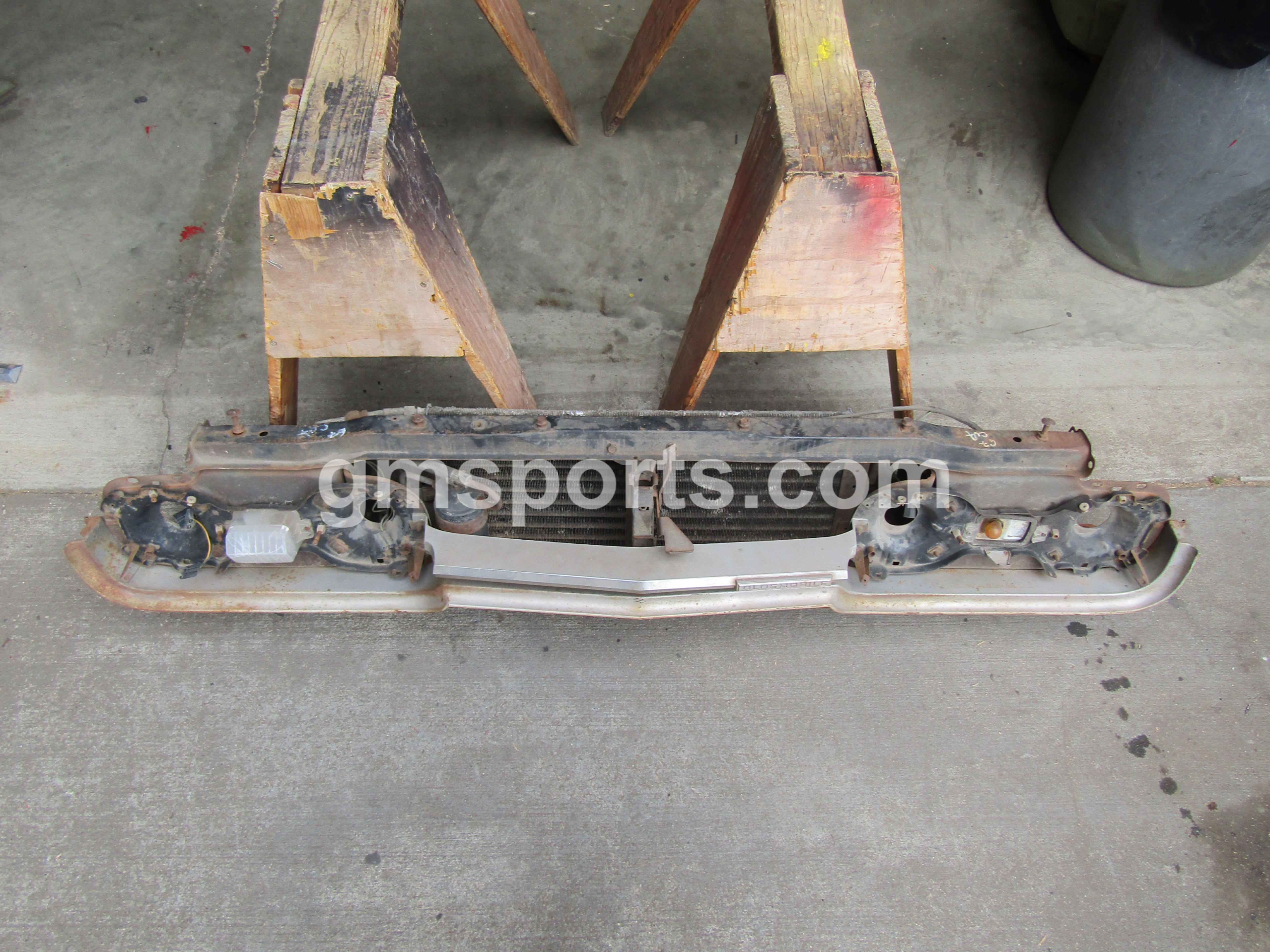 1967, Oldsmobile, Cutlass, Radiator, Support,headlight bracket, valance,ac,