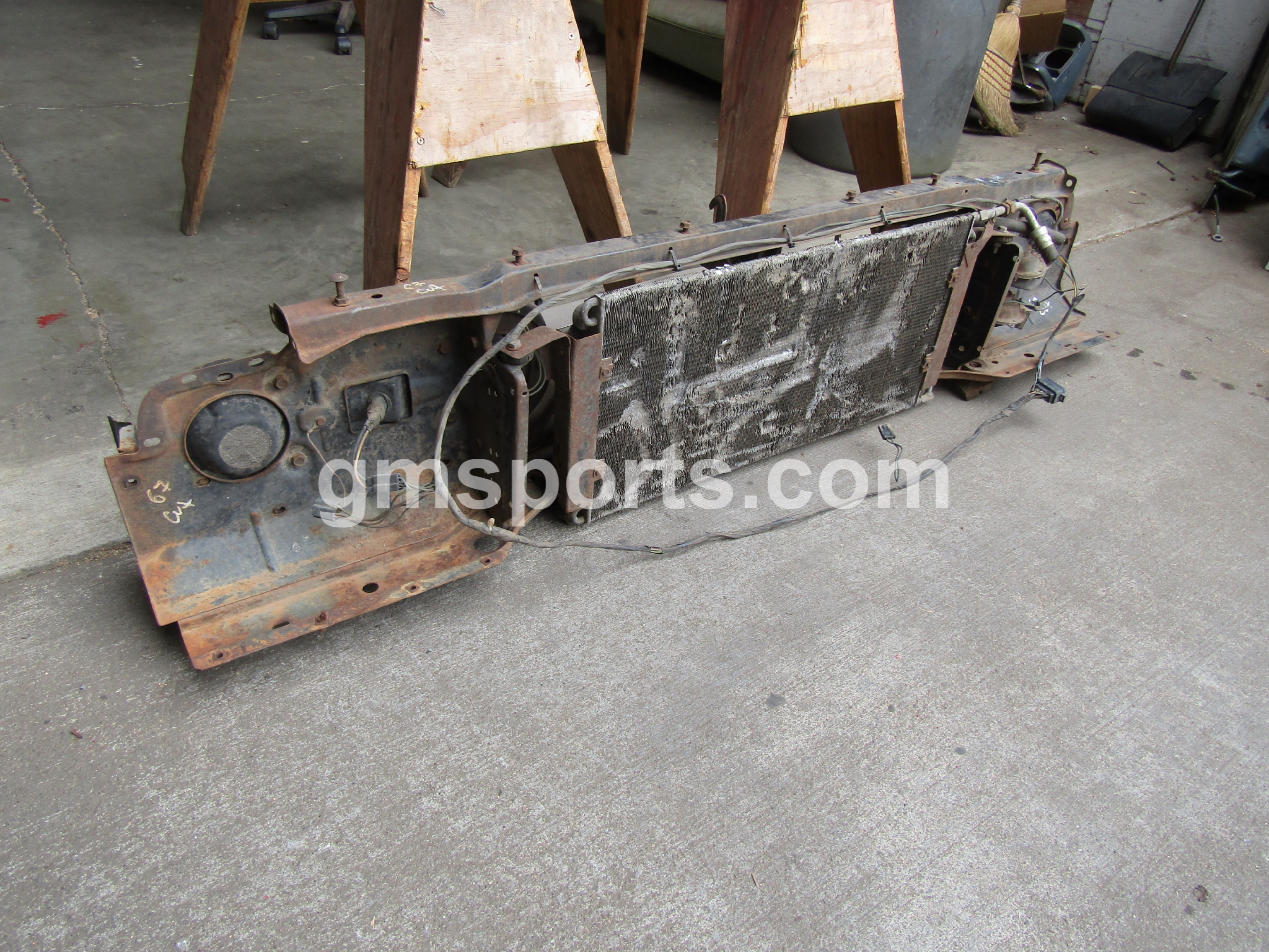1967, Oldsmobile, Cutlass, Radiator, Support,headlight bracket, valance,ac,