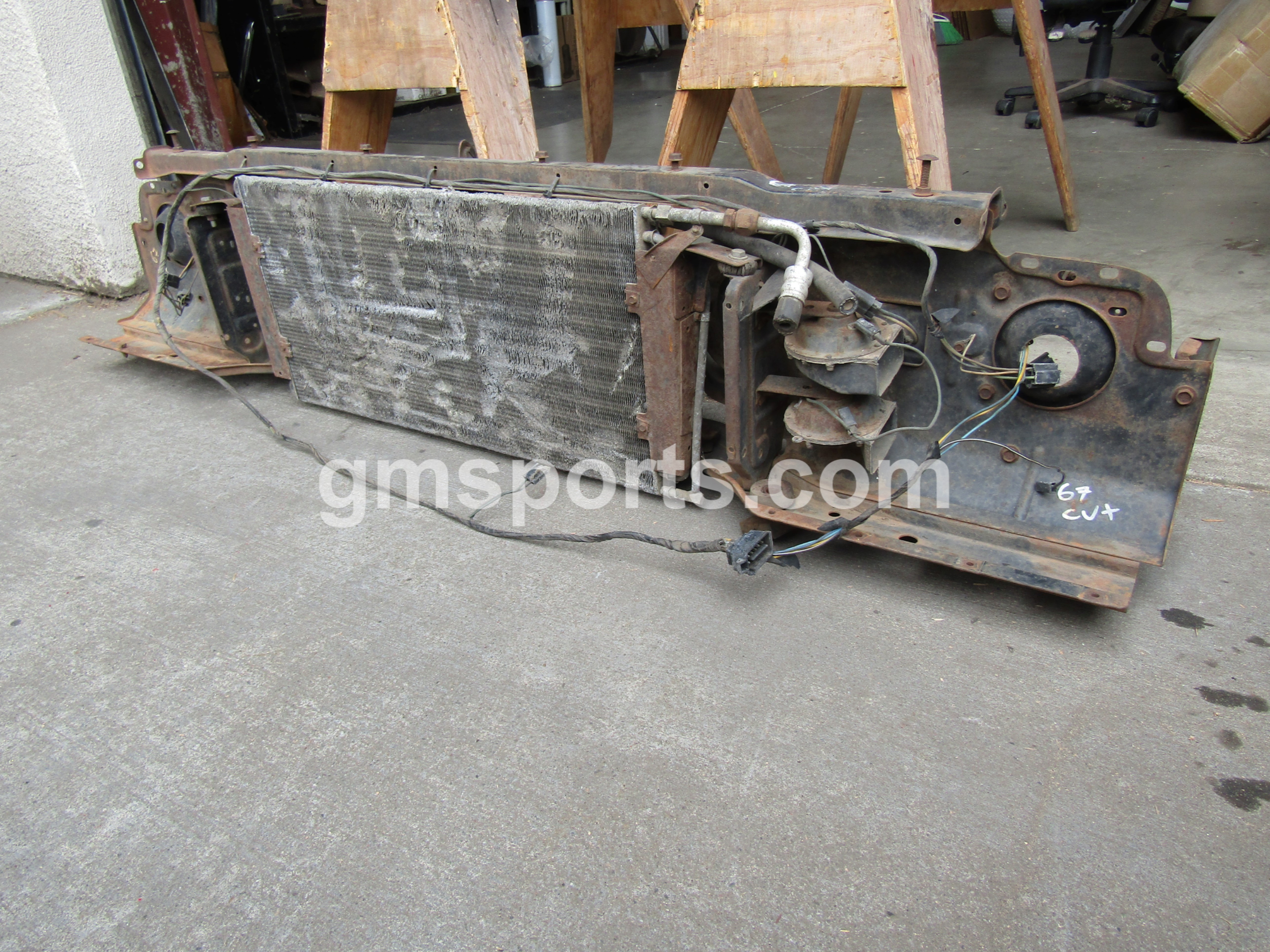 1967, Oldsmobile, Cutlass, Radiator, Support,headlight bracket, valance,ac,