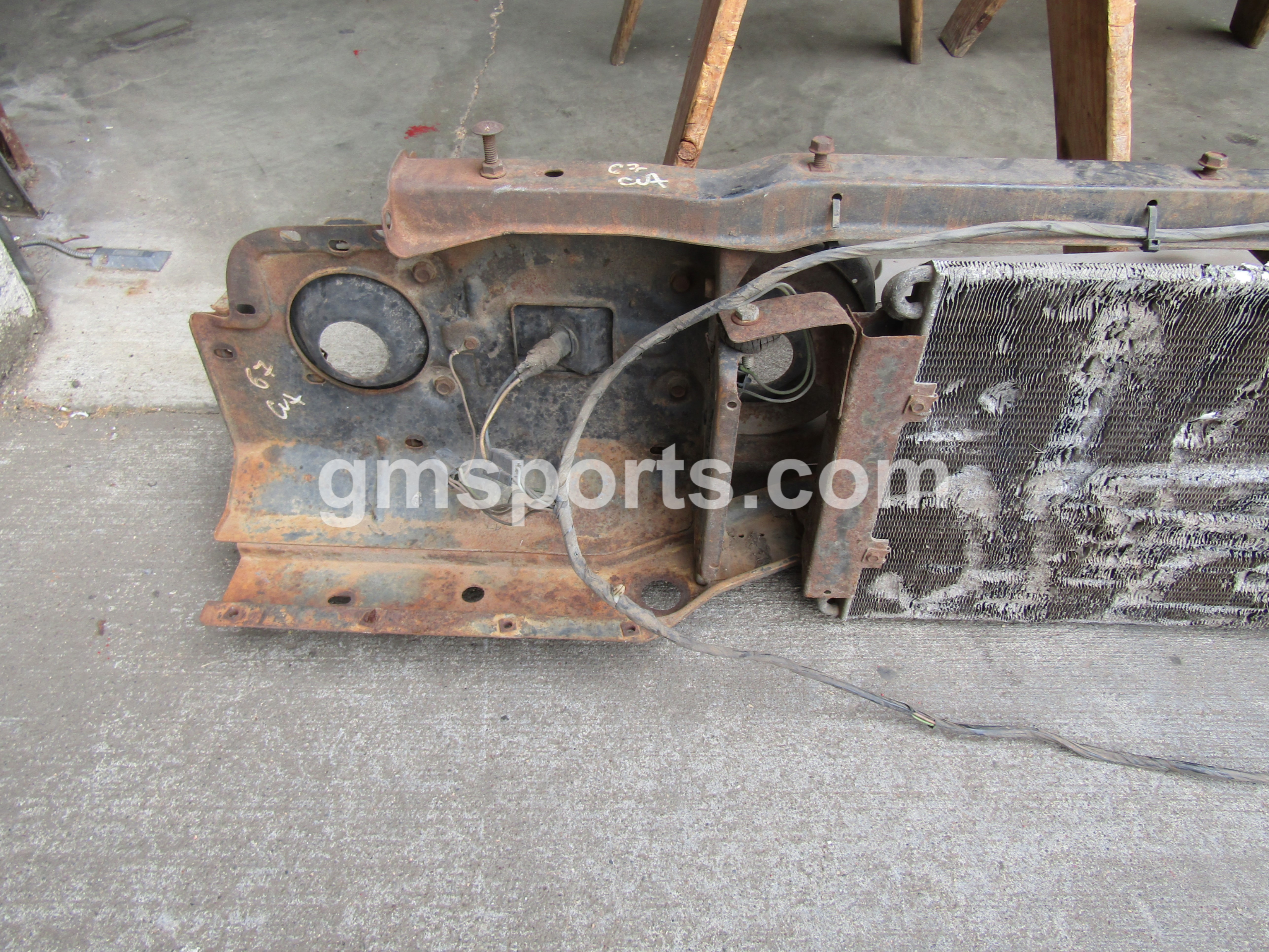 1967, Oldsmobile, Cutlass, Radiator, Support,headlight bracket, valance,ac,