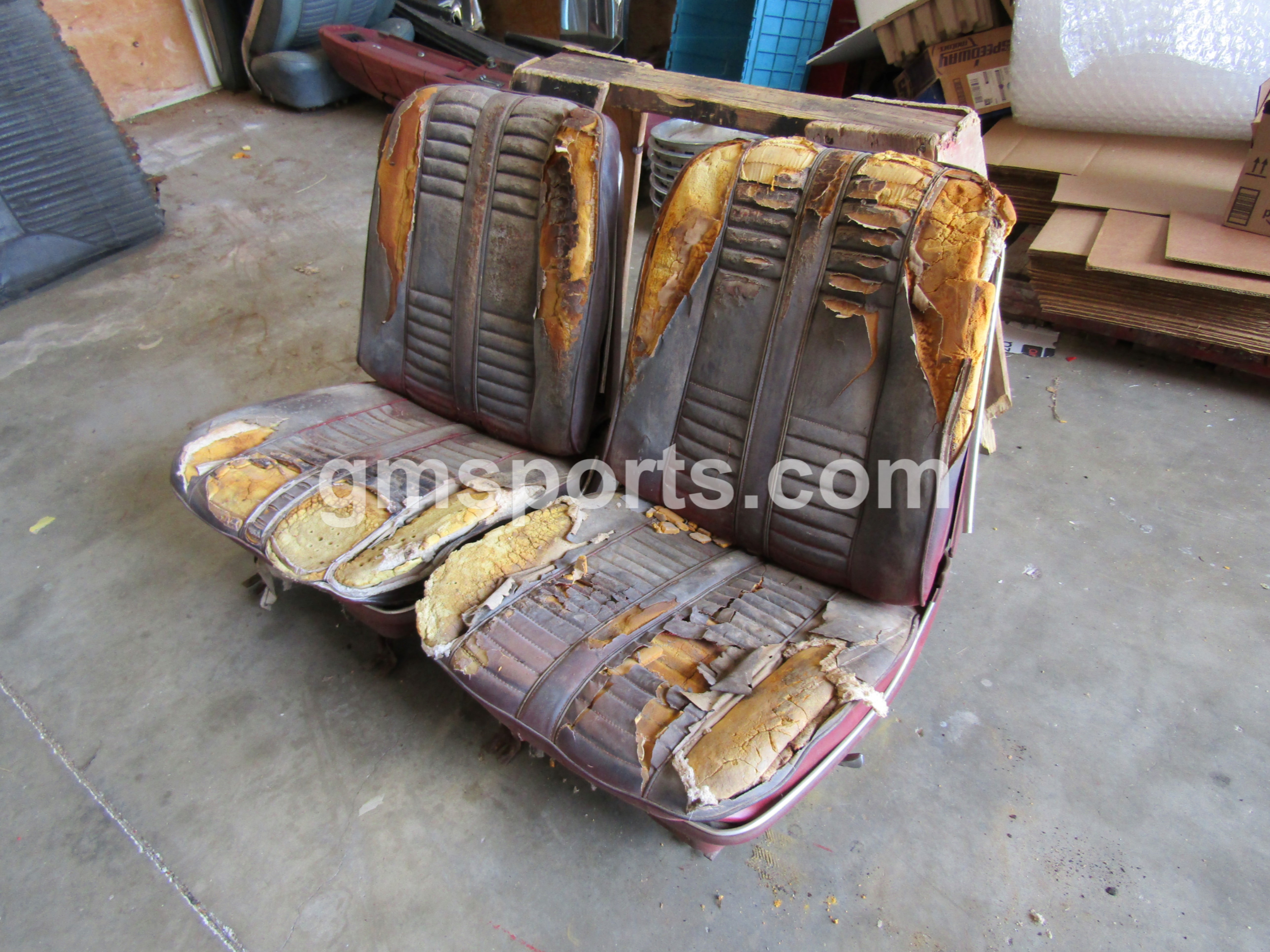 1966, Chevelle, Cutlass, Skylark, Lemans, Original, GM, Bucket, Seat, Set ,