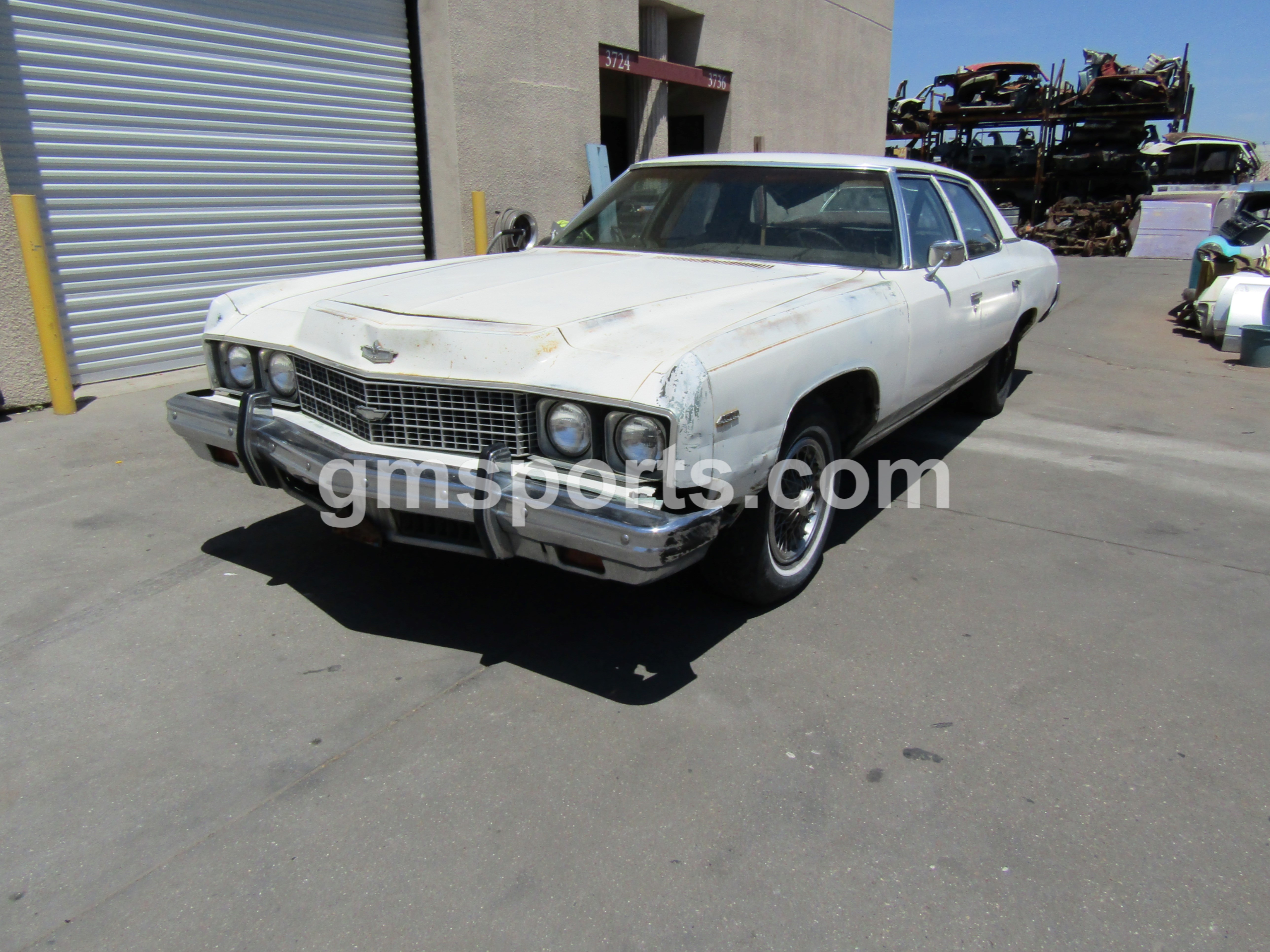 1973, Chevrolet, Caprice,left,right,front,rear,fender,hood,door,quarter,panel,deck,lid,frame,suspension,bumper,steering column,remote mirror,