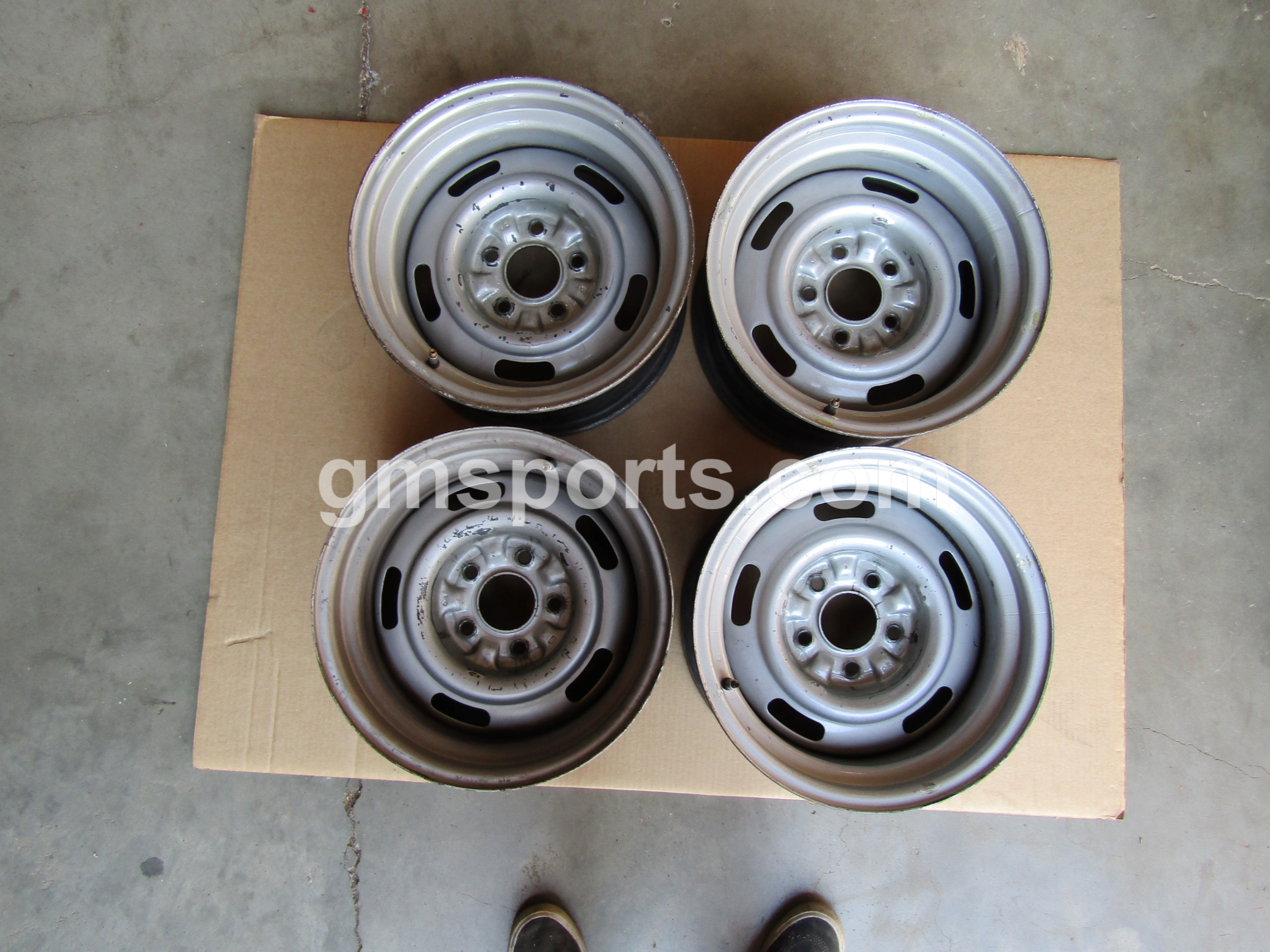 1969, Corvette, 15X8, AZ, Rally, Wheel, Rim, Set, Original, GM, 327708,5 X 4.75,