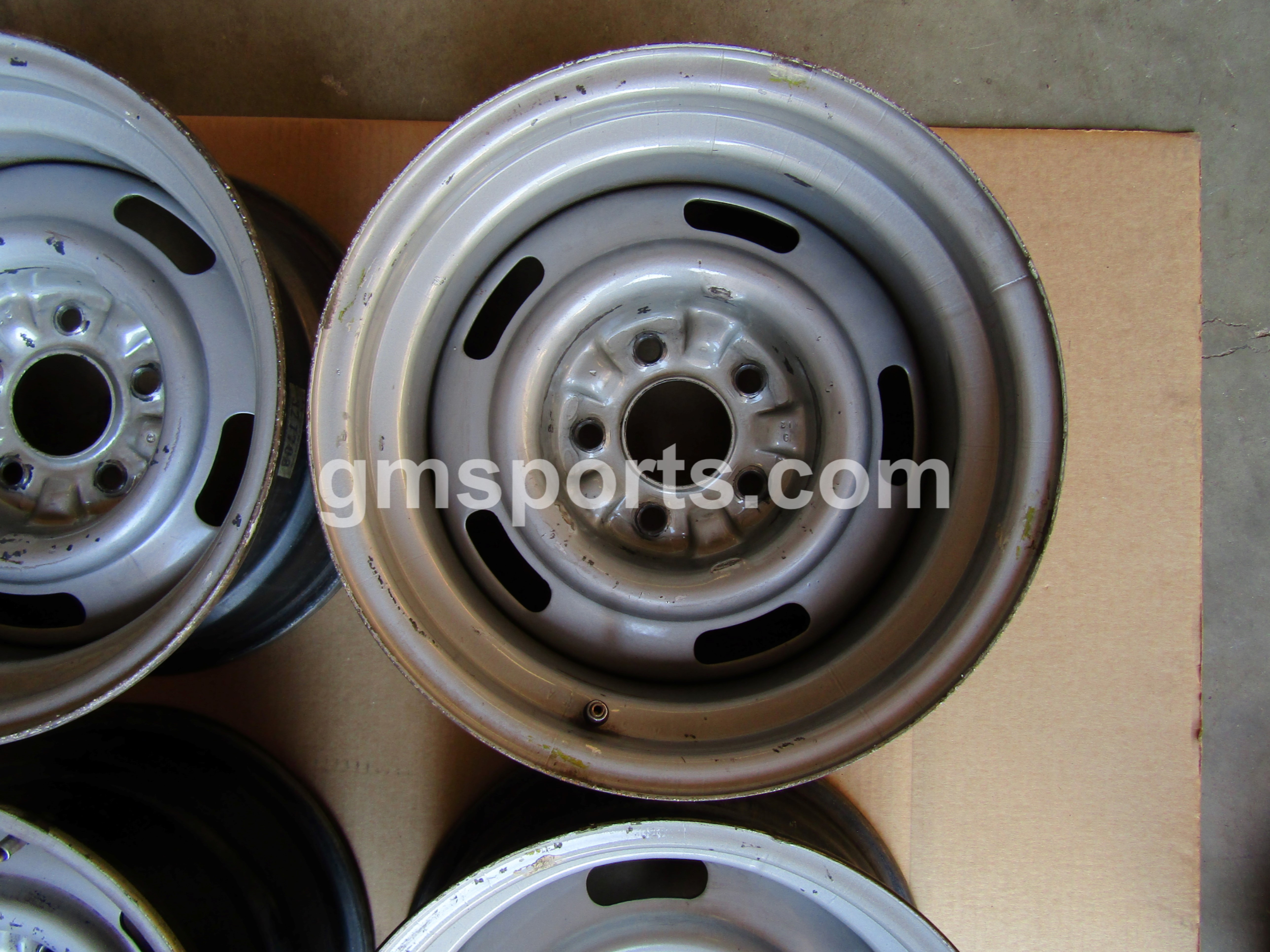 1969, Corvette, 15X8, AZ, Rally, Wheel, Rim, Set, Original, GM, 327708,5 X 4.75,