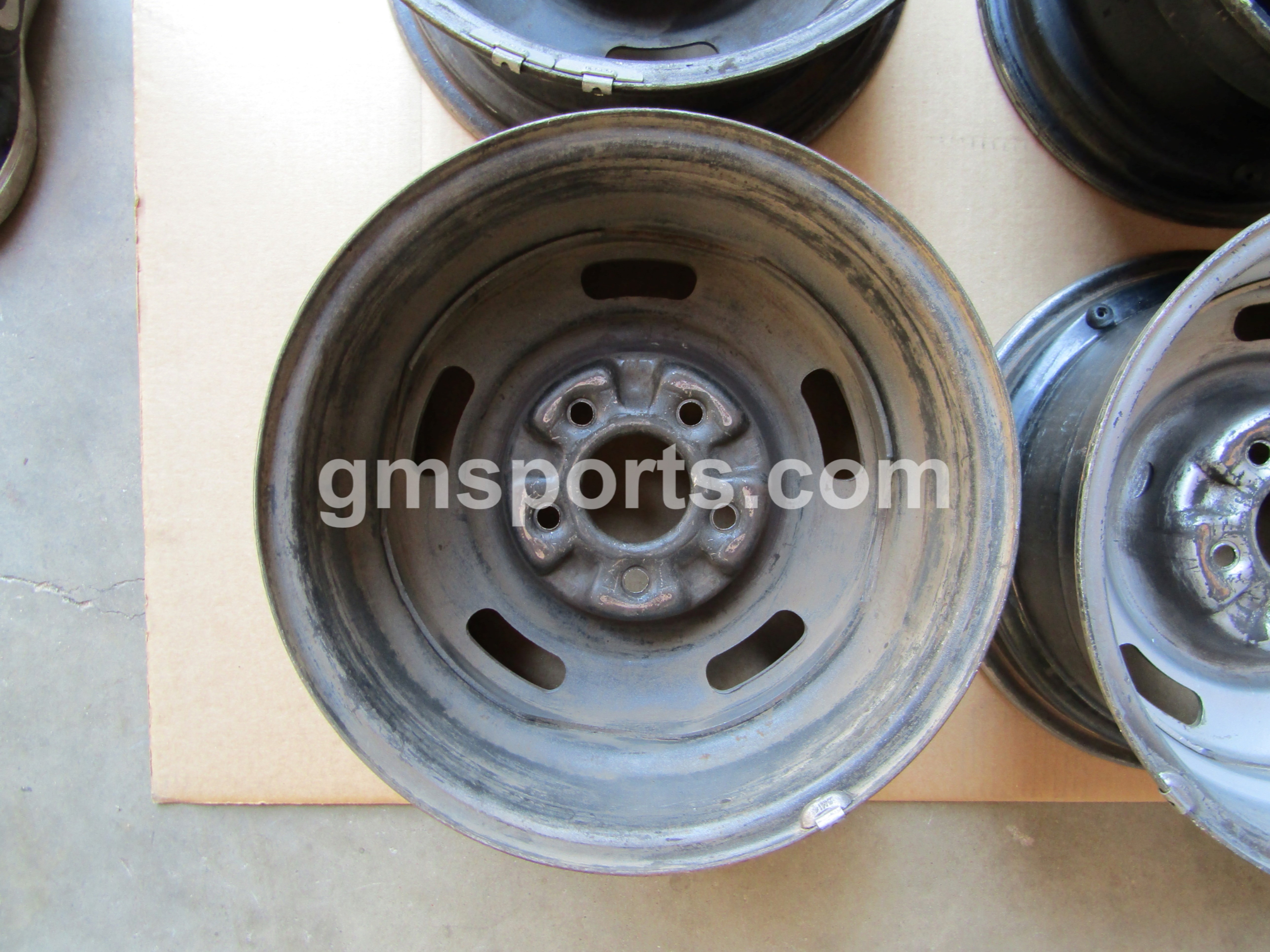 1969, Corvette, 15X8, AZ, Rally, Wheel, Rim, Set, Original, GM, 327708,5 X 4.75,