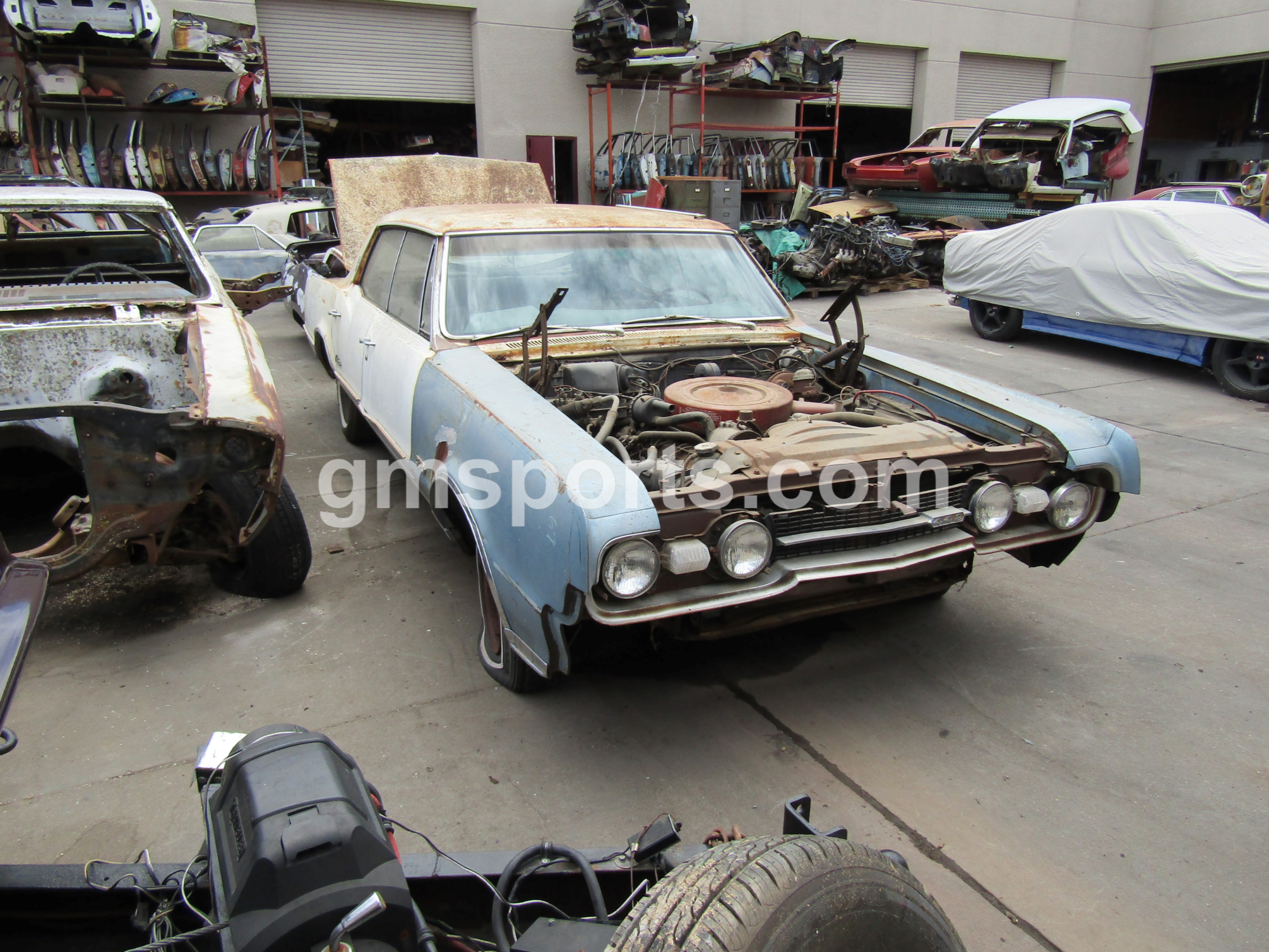 1967,1966, Oldsmobile, Cutlass, 4, Door,front,rear,left,right,door,quarter,panel,frame,fender,radiator,support,bumper,floor,trunk,glass,