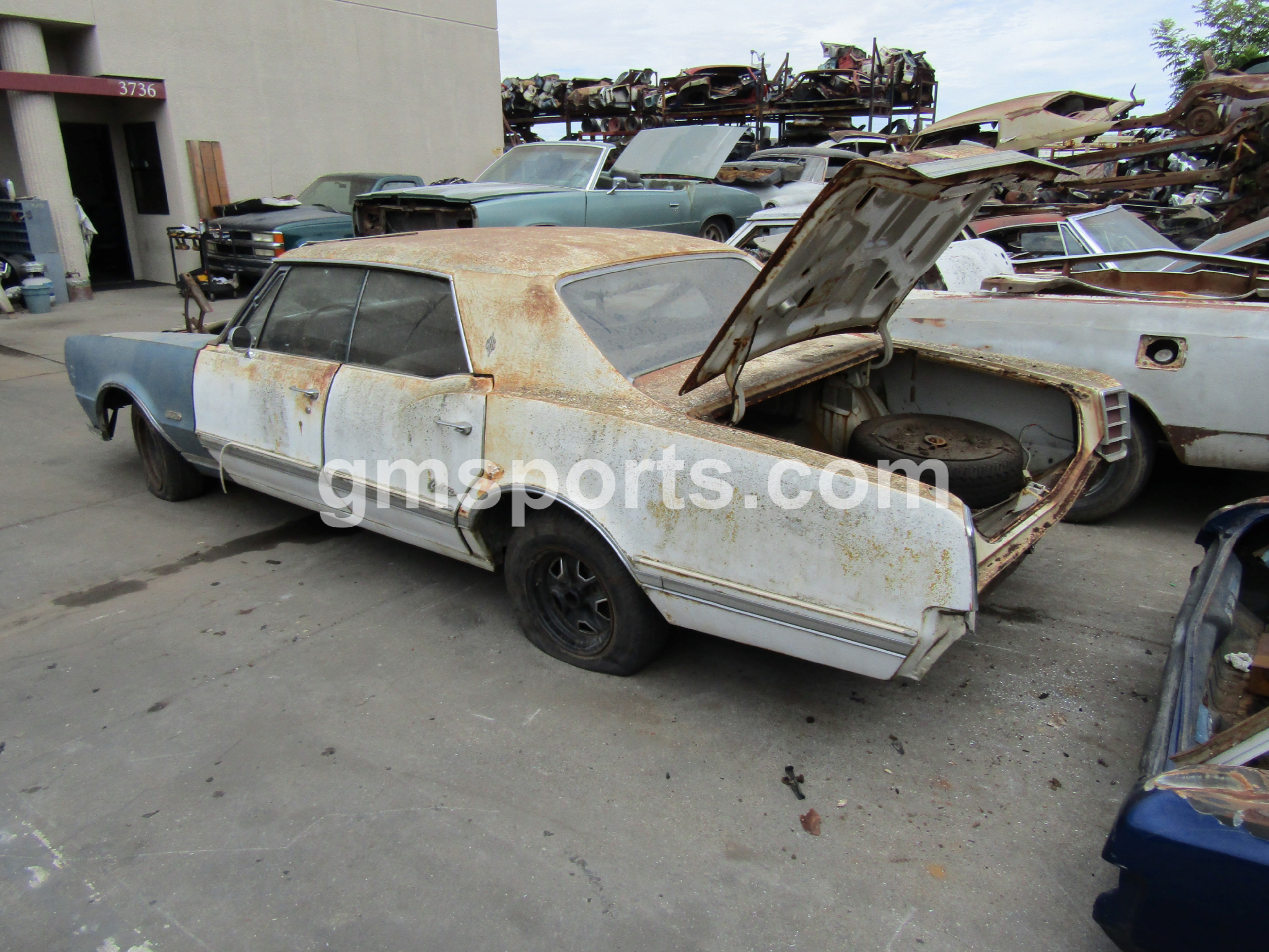 1967,1966, Oldsmobile, Cutlass, 4, Door,front,rear,left,right,door,quarter,panel,frame,fender,radiator,support,bumper,floor,trunk,glass,
