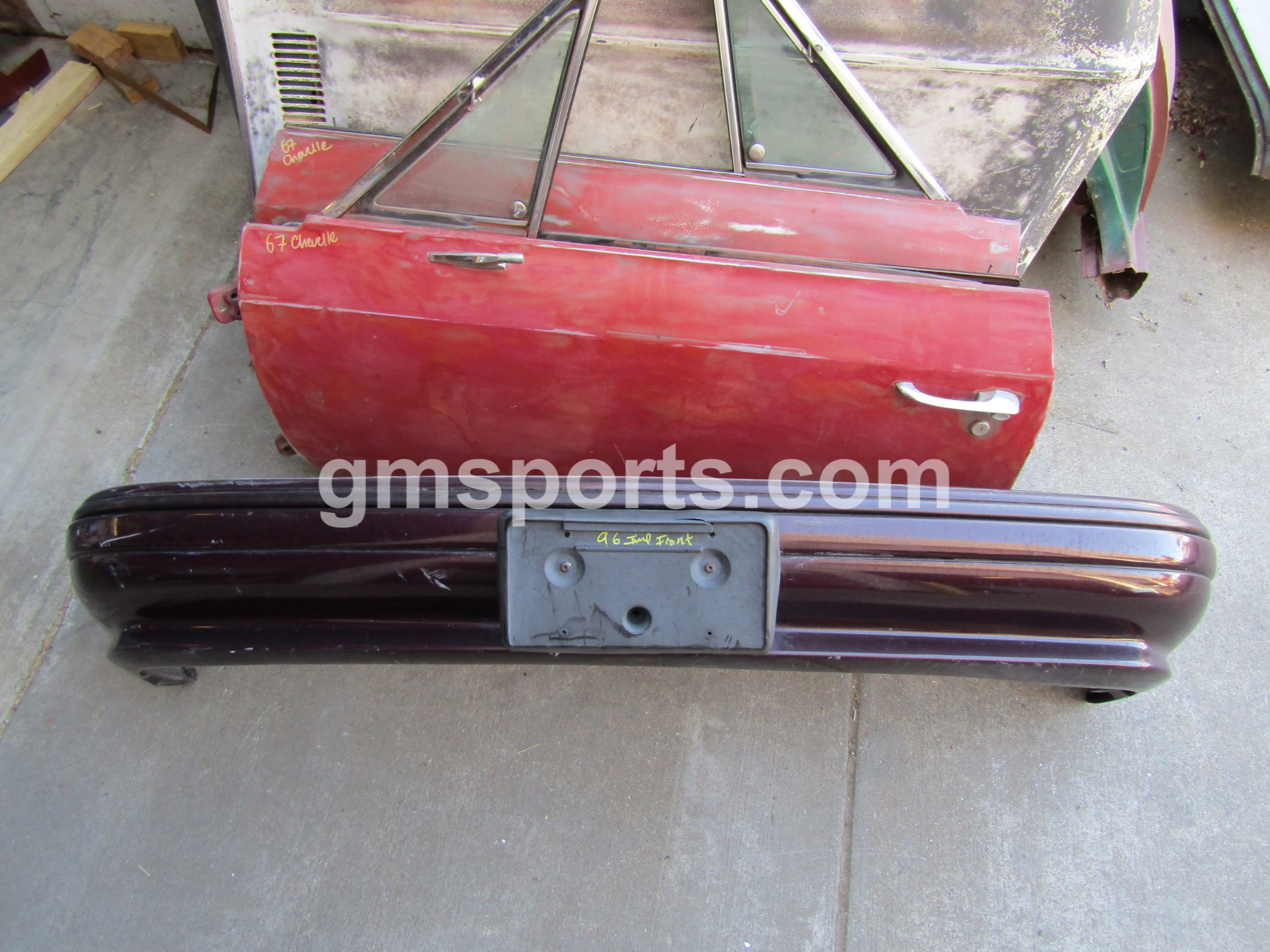 1991, 1992, 1993, 1994, 1995, 1996, Chevrolet, Impala, Caprice, front, bumper