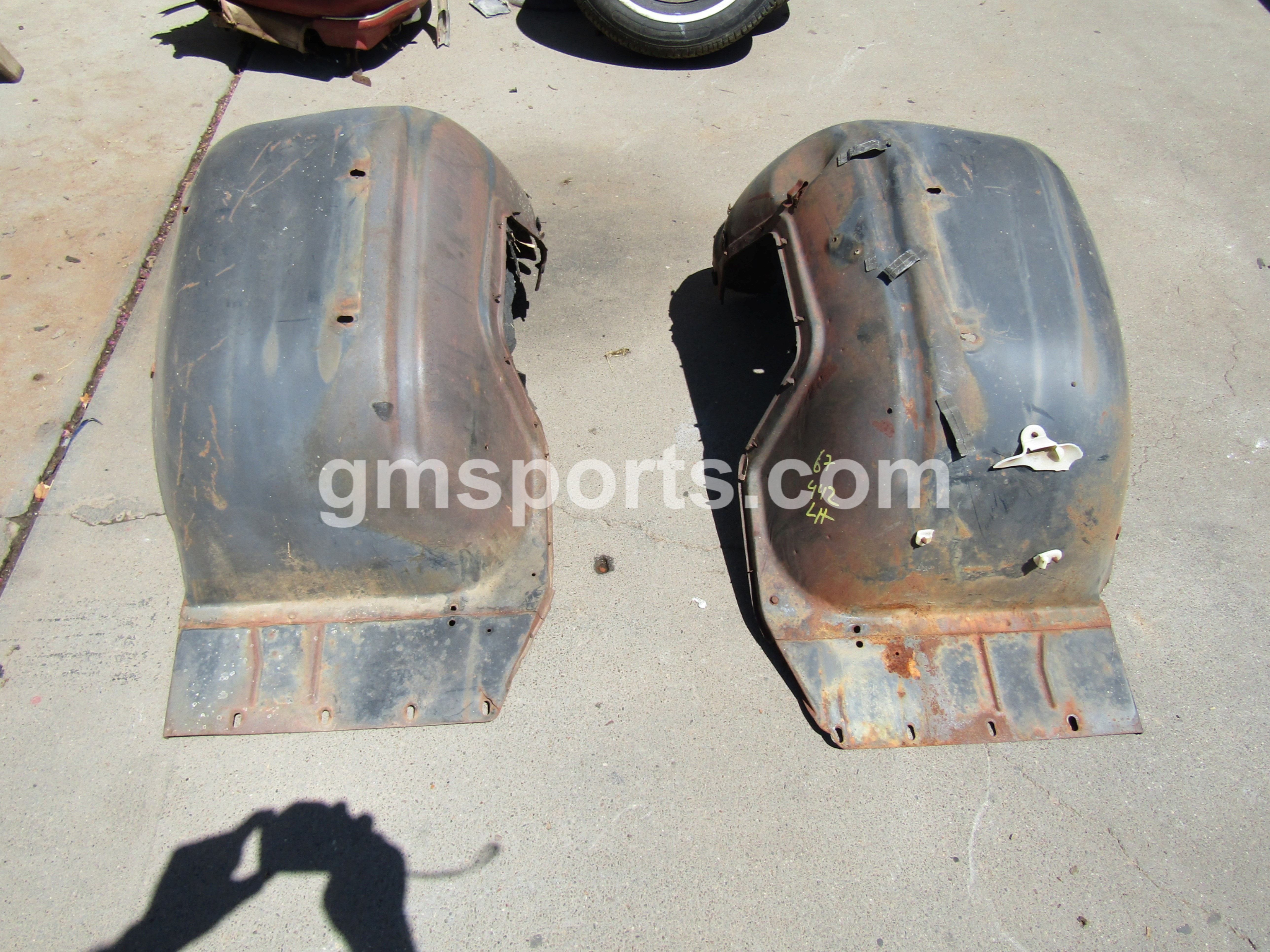 1966, 1967, Oldsmobile, Cutlass, Left, and, Right, Inner, Fender,