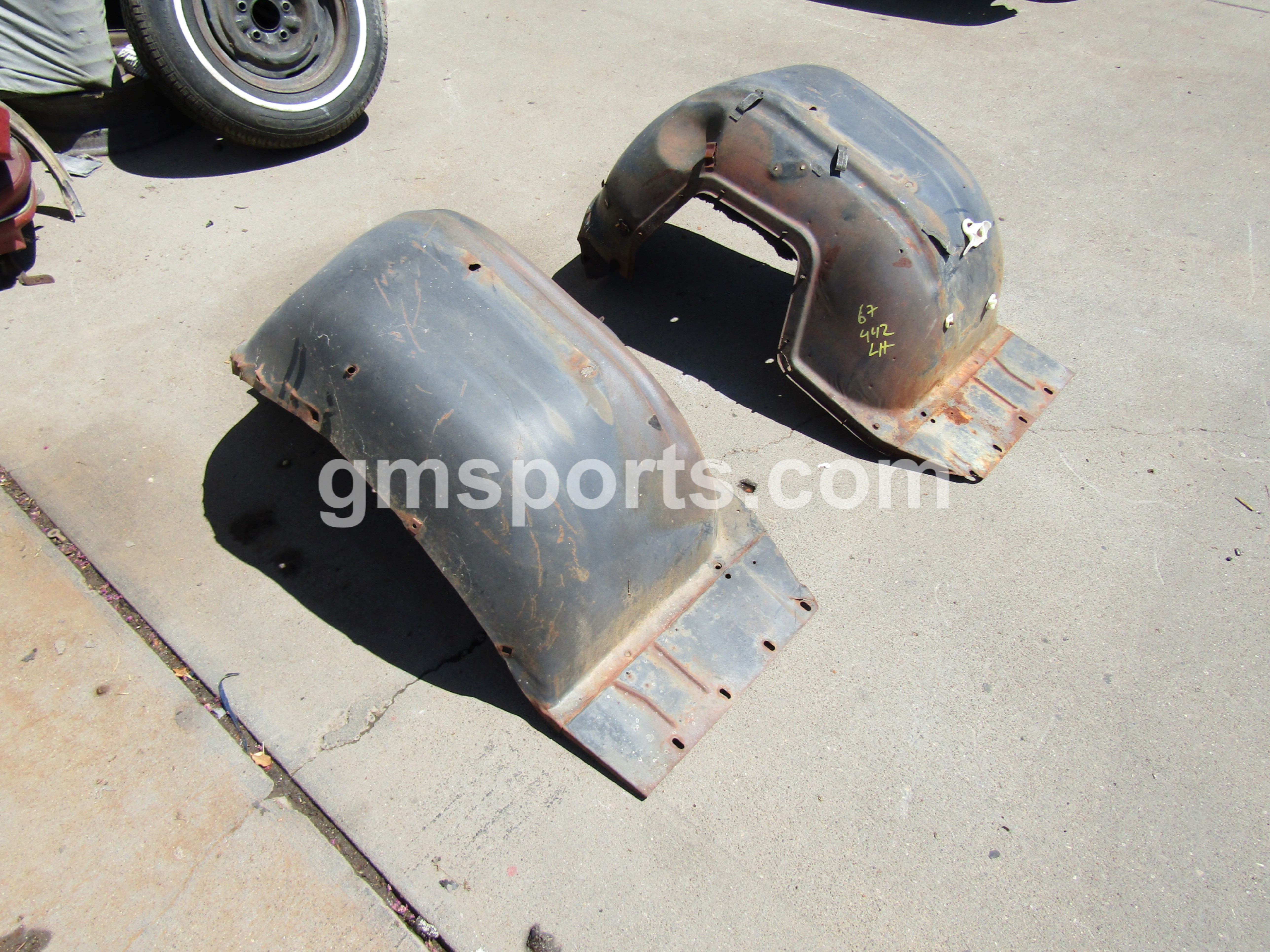 1966, 1967, Oldsmobile, Cutlass, Left, and, Right, Inner, Fender,