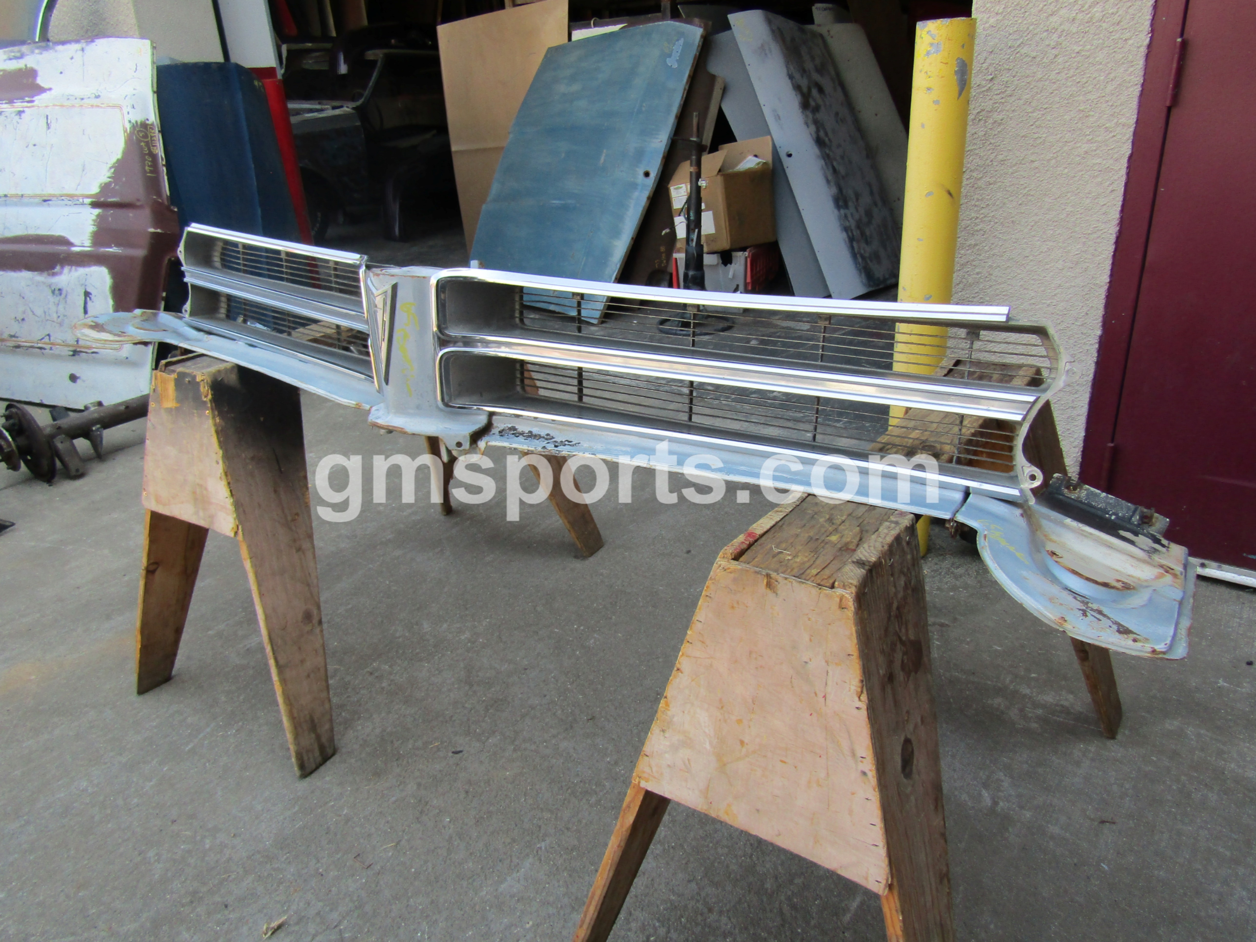 1965, Pontiac, Bonneville, Left, Right, Grill, Center, Header, and, Lower, Valance,