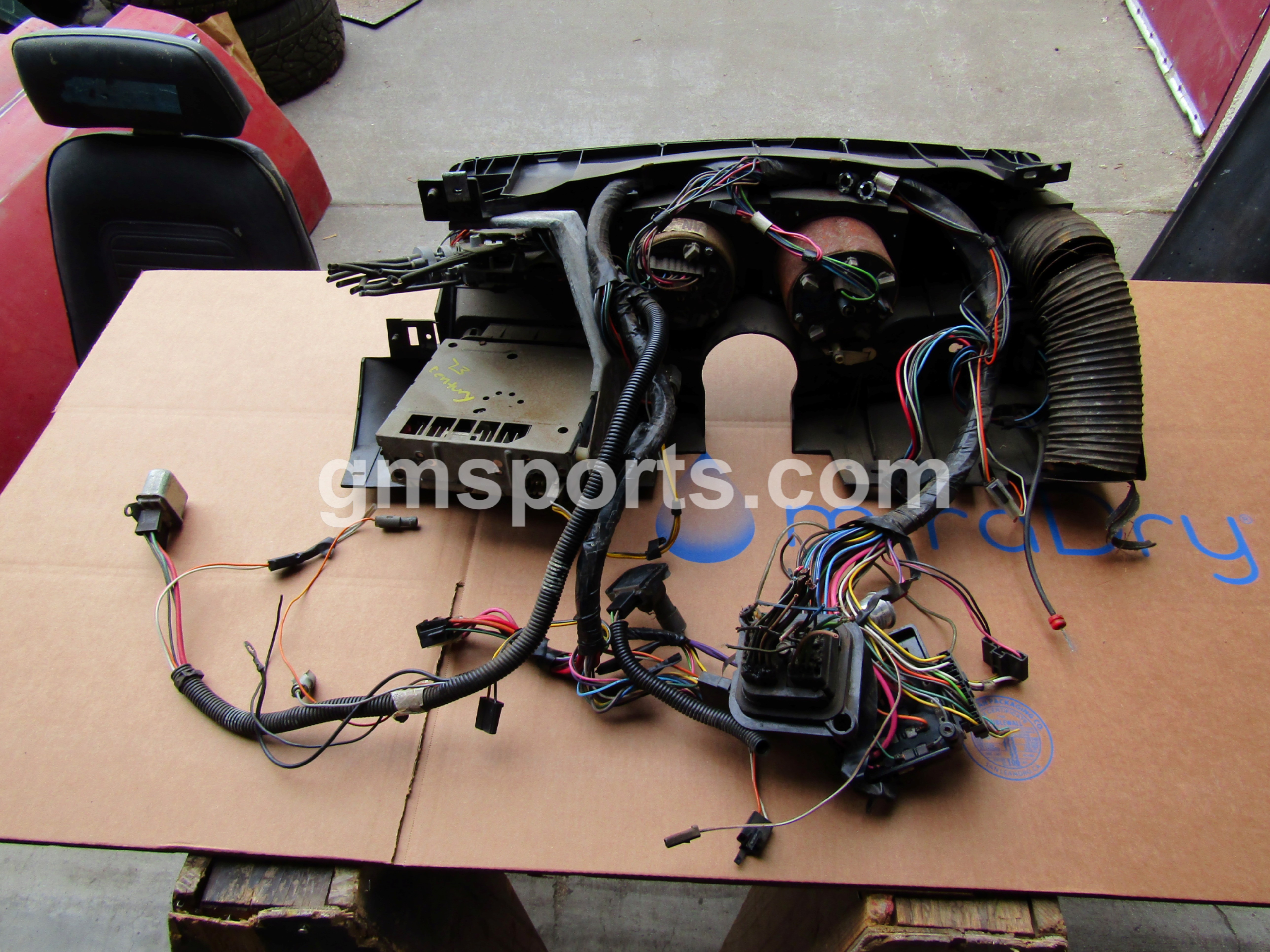 1973, Buick, Century, Instrument, speedometer,radio,ac,controls,Cluster, Assembly, with, Dash, Harness,