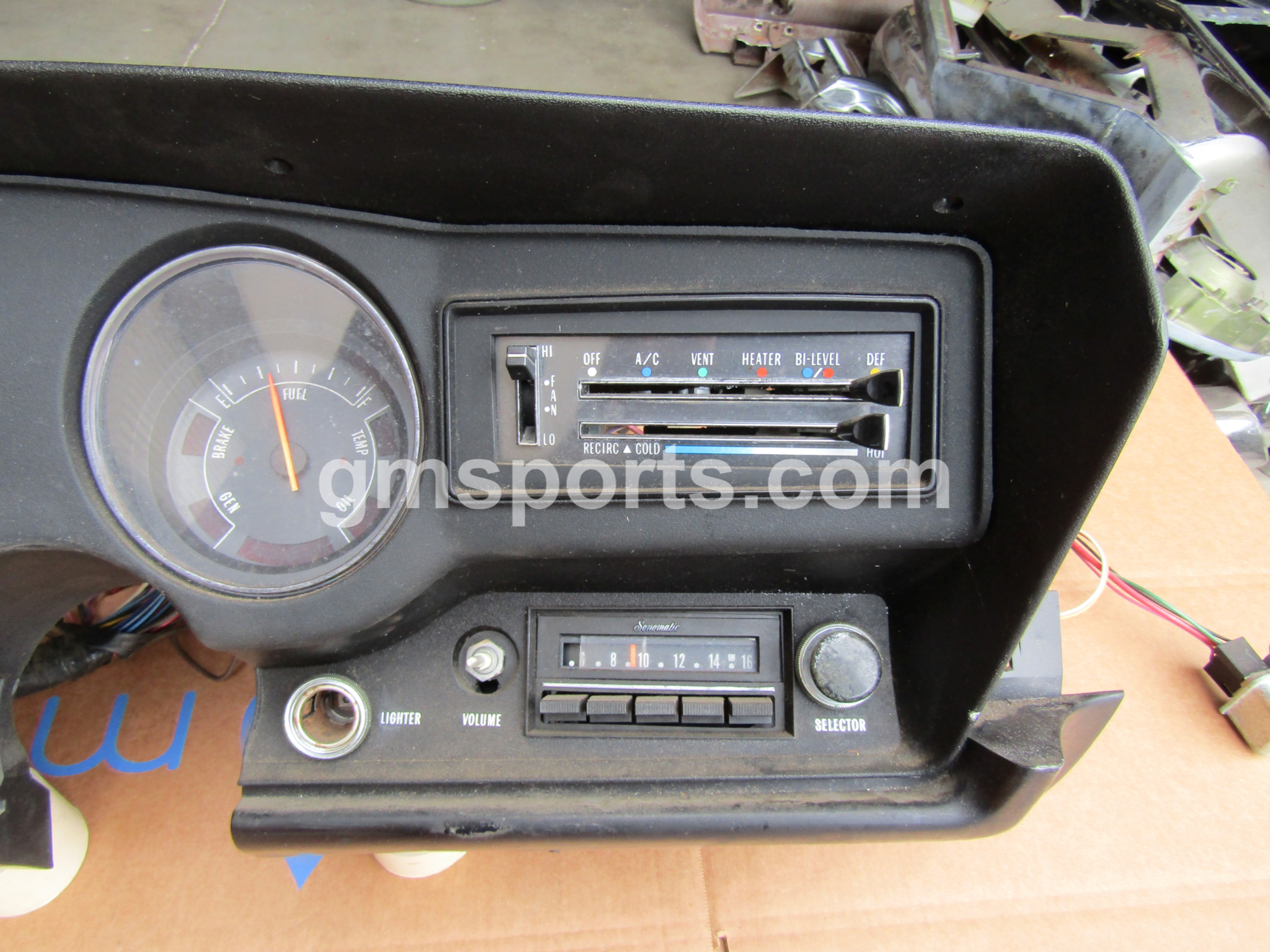 1973, Buick, Century, Instrument, speedometer,radio,ac,controls,Cluster, Assembly, with, Dash, Harness,