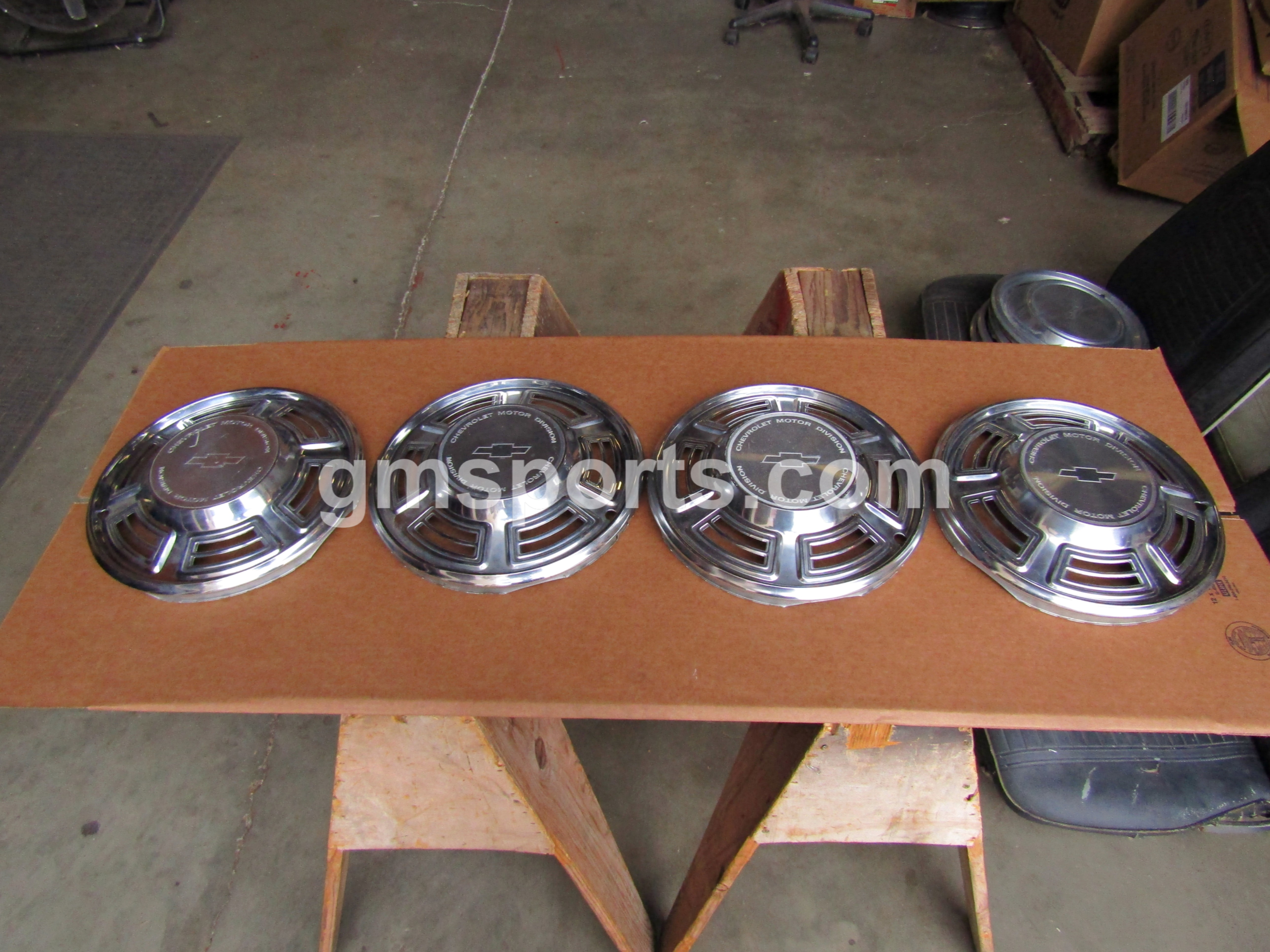 14" Chevrolet Motor Division Hub Cap Set