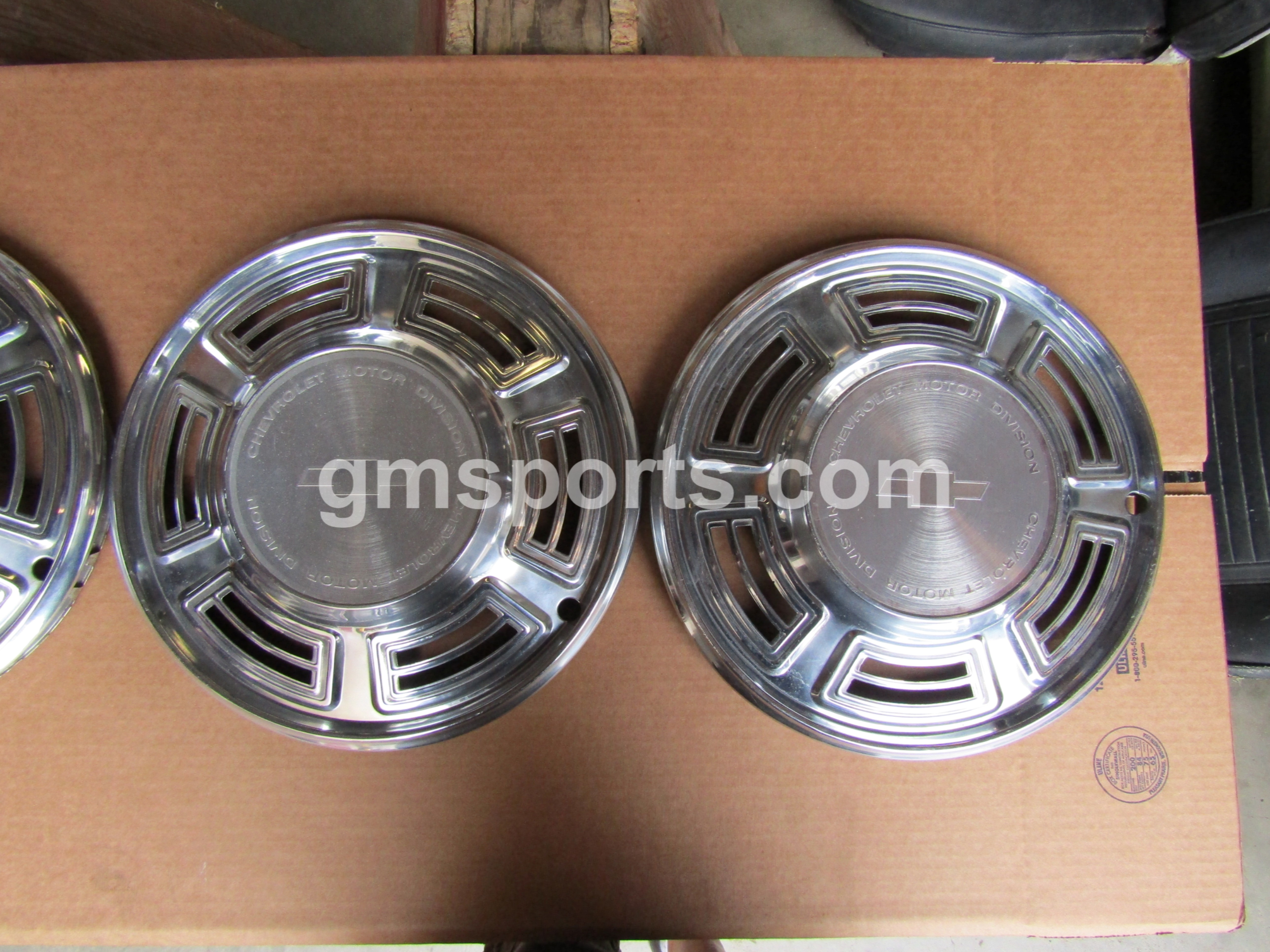 14" Chevrolet Motor Division Hub Cap Set
