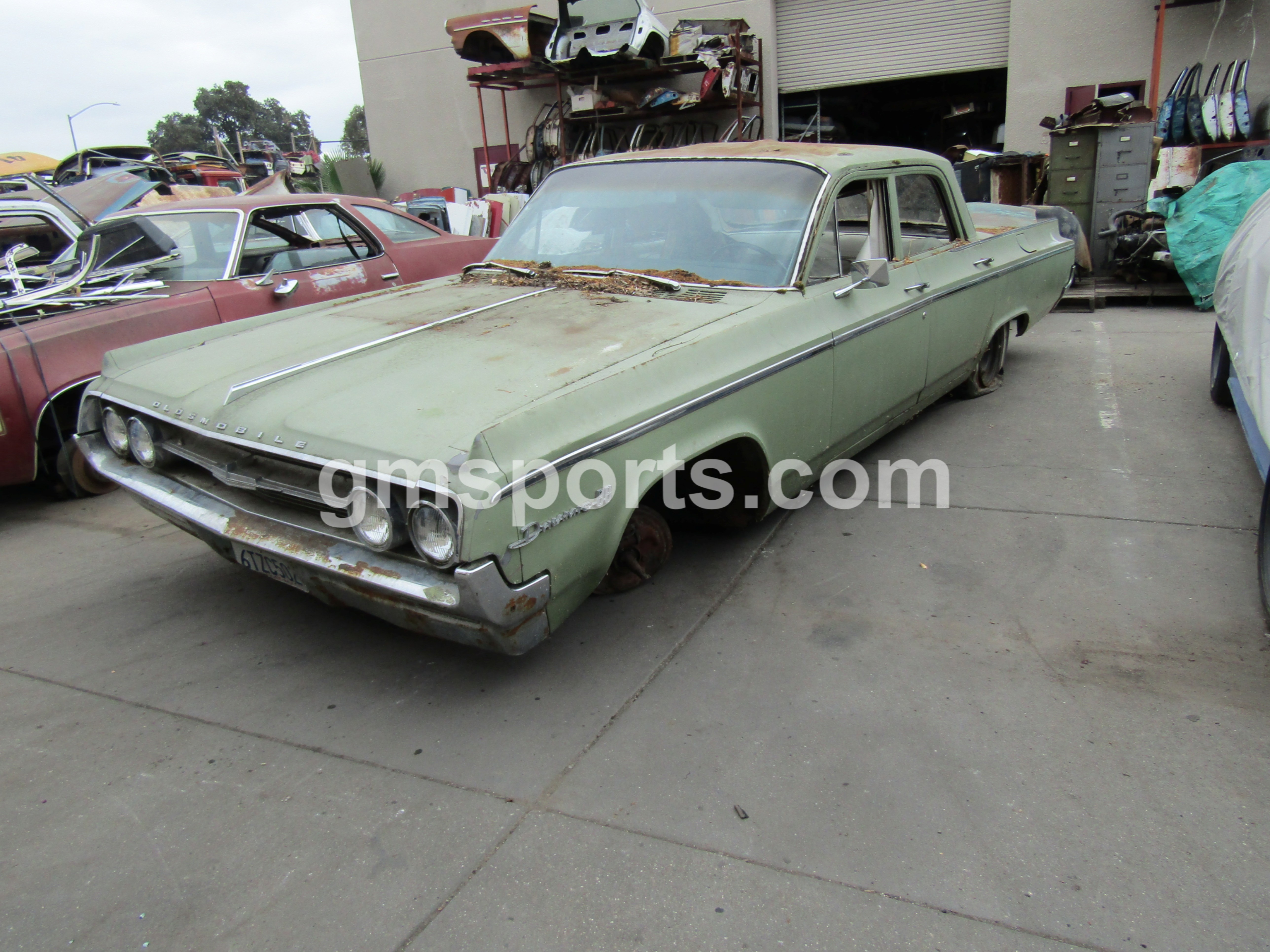 1964, Oldsmobile, Dynamic, 88,door,left,right,front,rear,hood,fender,bumper,seats,dash,floor,pan,frame,glass,suspension,frame,