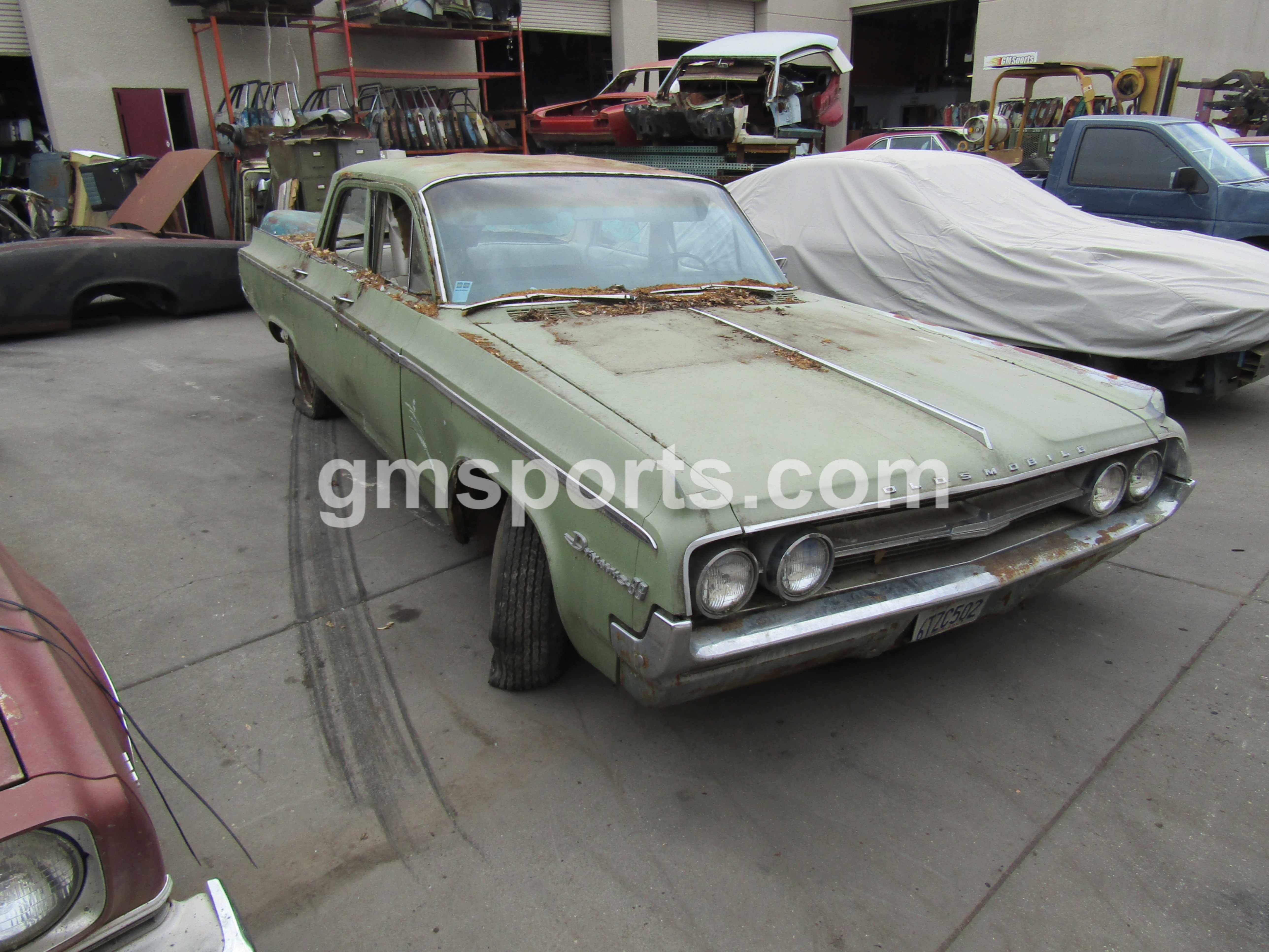 1964, Oldsmobile, Dynamic, 88,door,left,right,front,rear,hood,fender,bumper,seats,dash,floor,pan,frame,glass,suspension,frame,