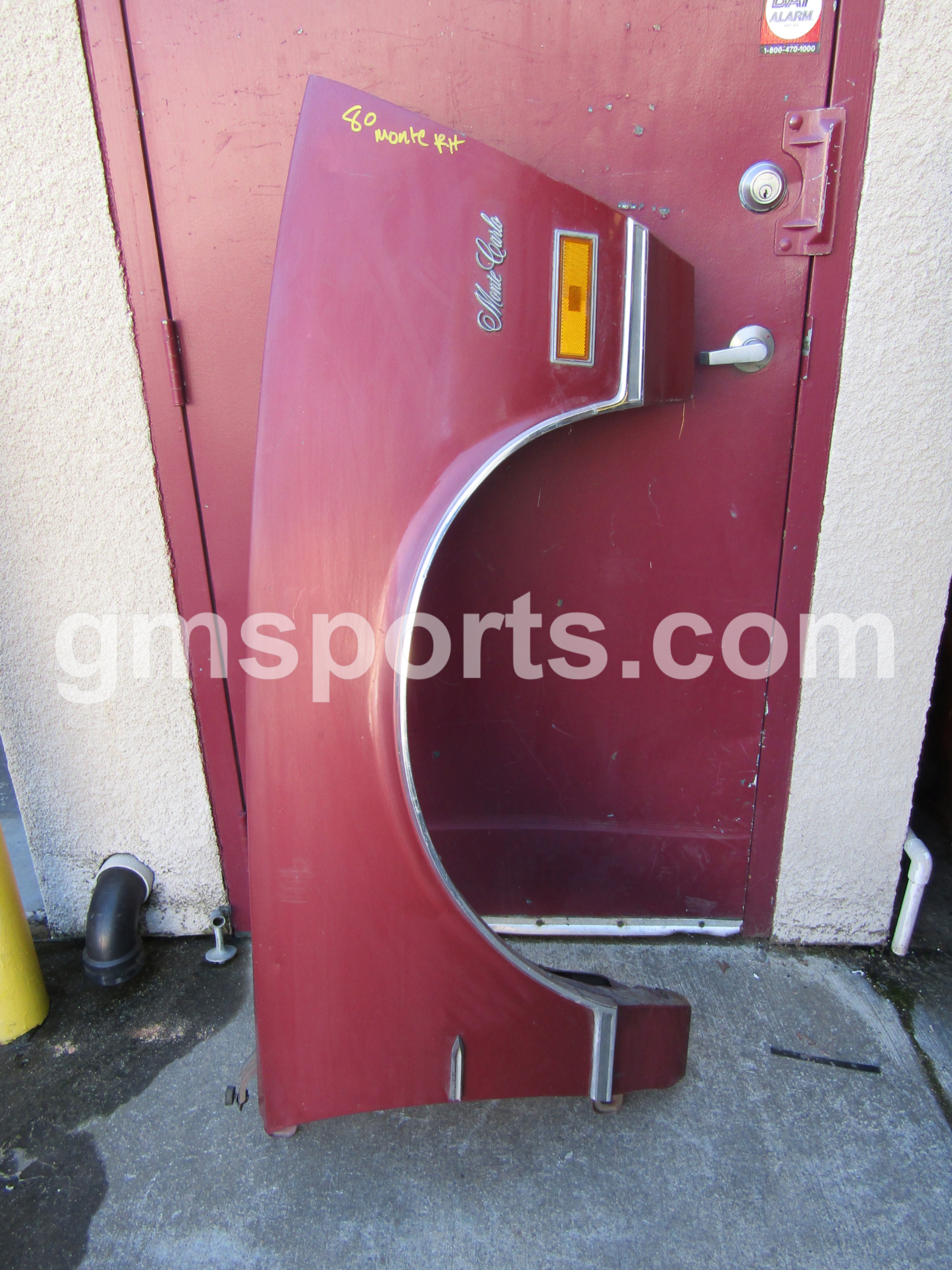 1980, Chevrolet, Monte, Carlo, Right, Fender,