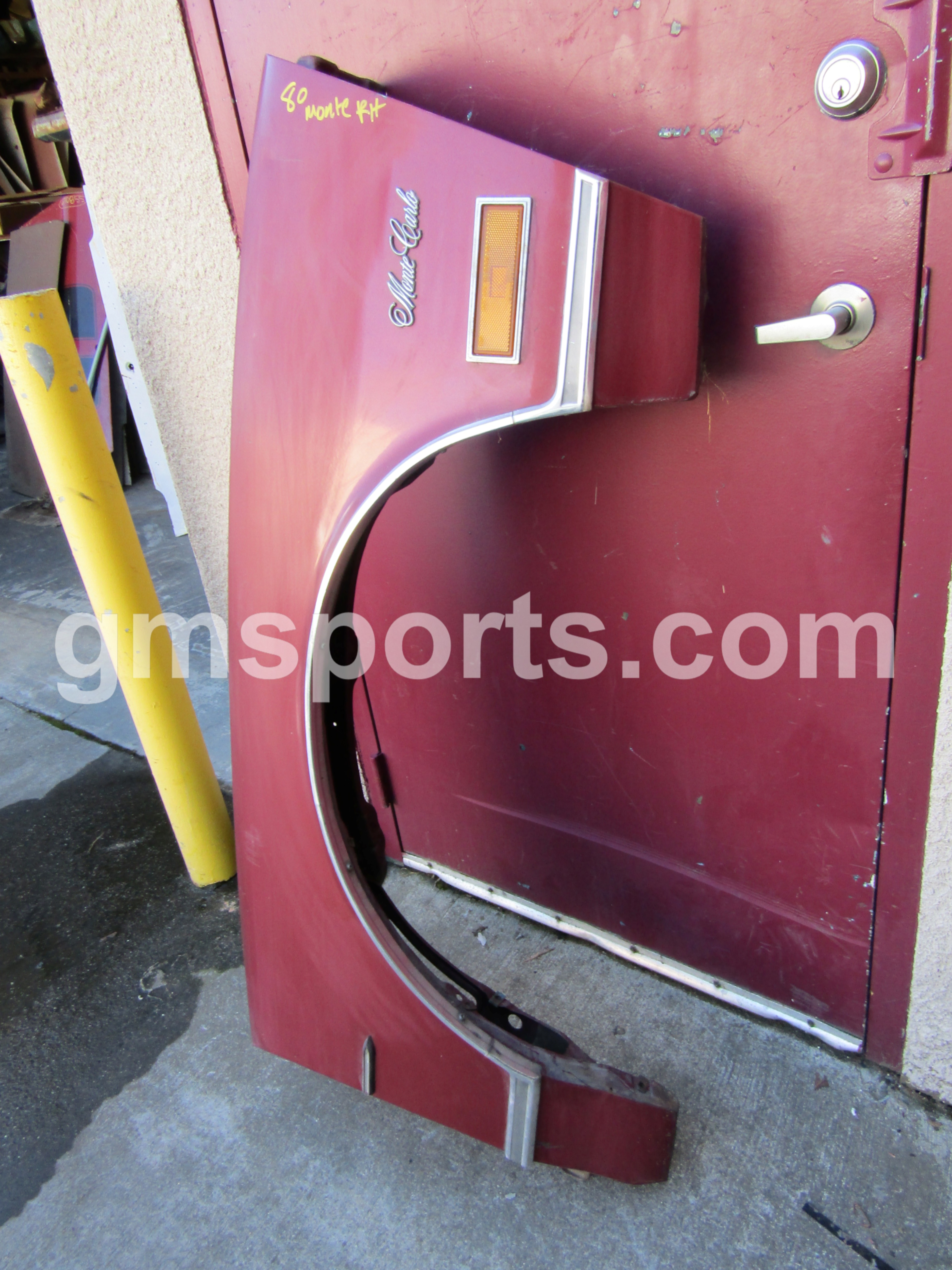 1980, Chevrolet, Monte, Carlo, Right, Fender,