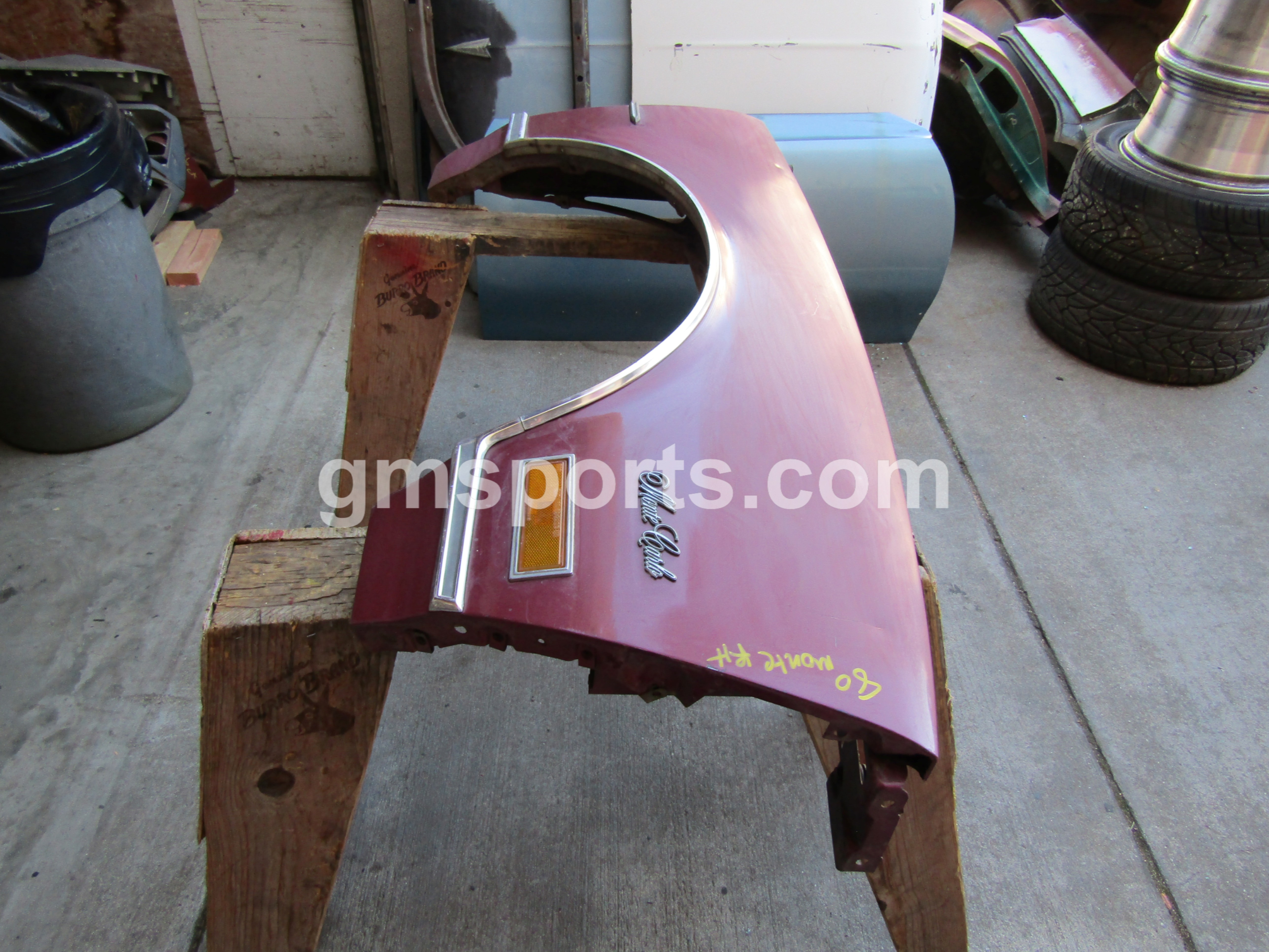 1980, Chevrolet, Monte, Carlo, Right, Fender,